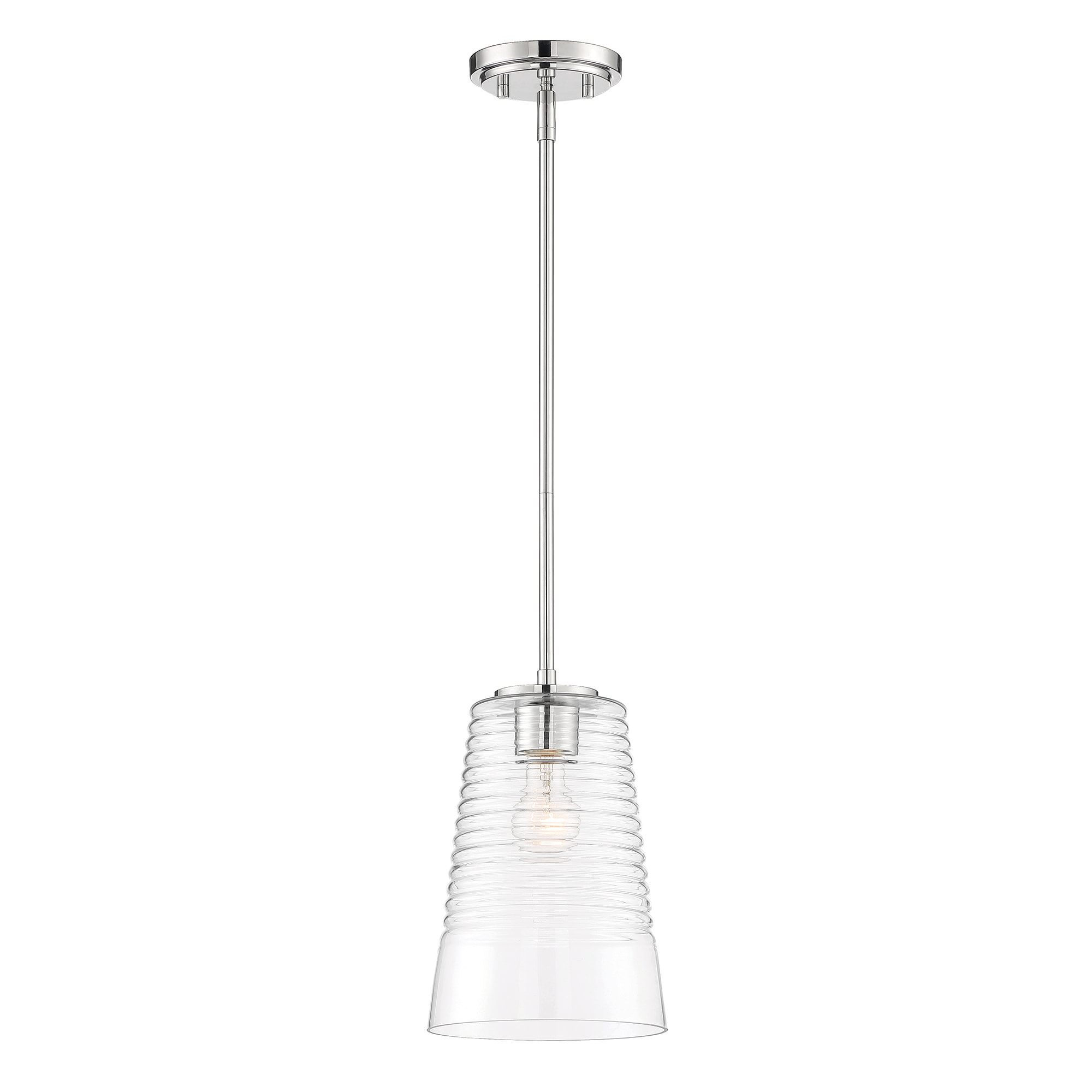 Designers Fountain Ingo Polished Nickel 1 Light Pendant, D230M-8P-PN