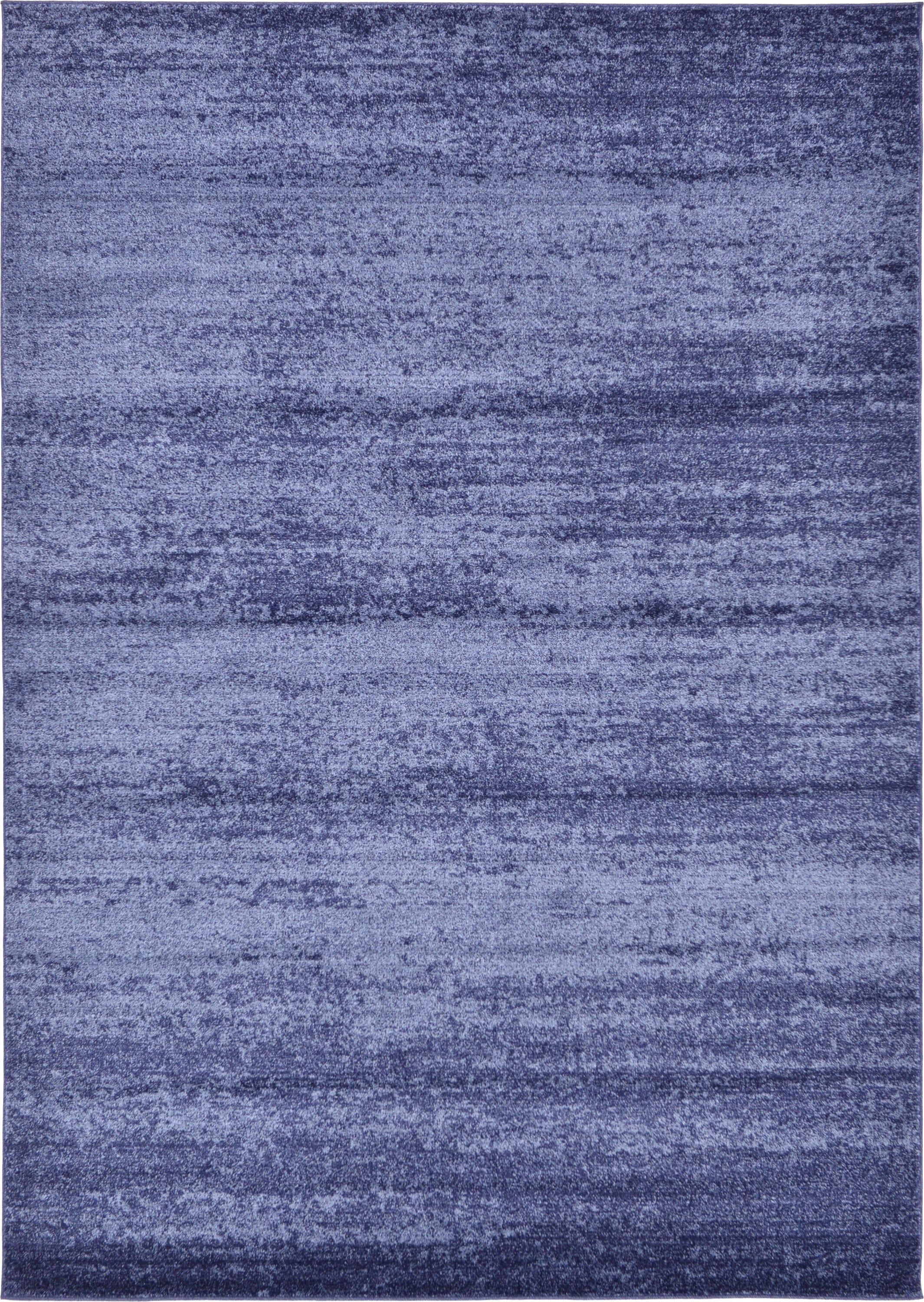 Unique Loom Del Mar Collection Area Rug - Lucille (7' 1" x 10' Rectangle Navy Blue/Ivory)