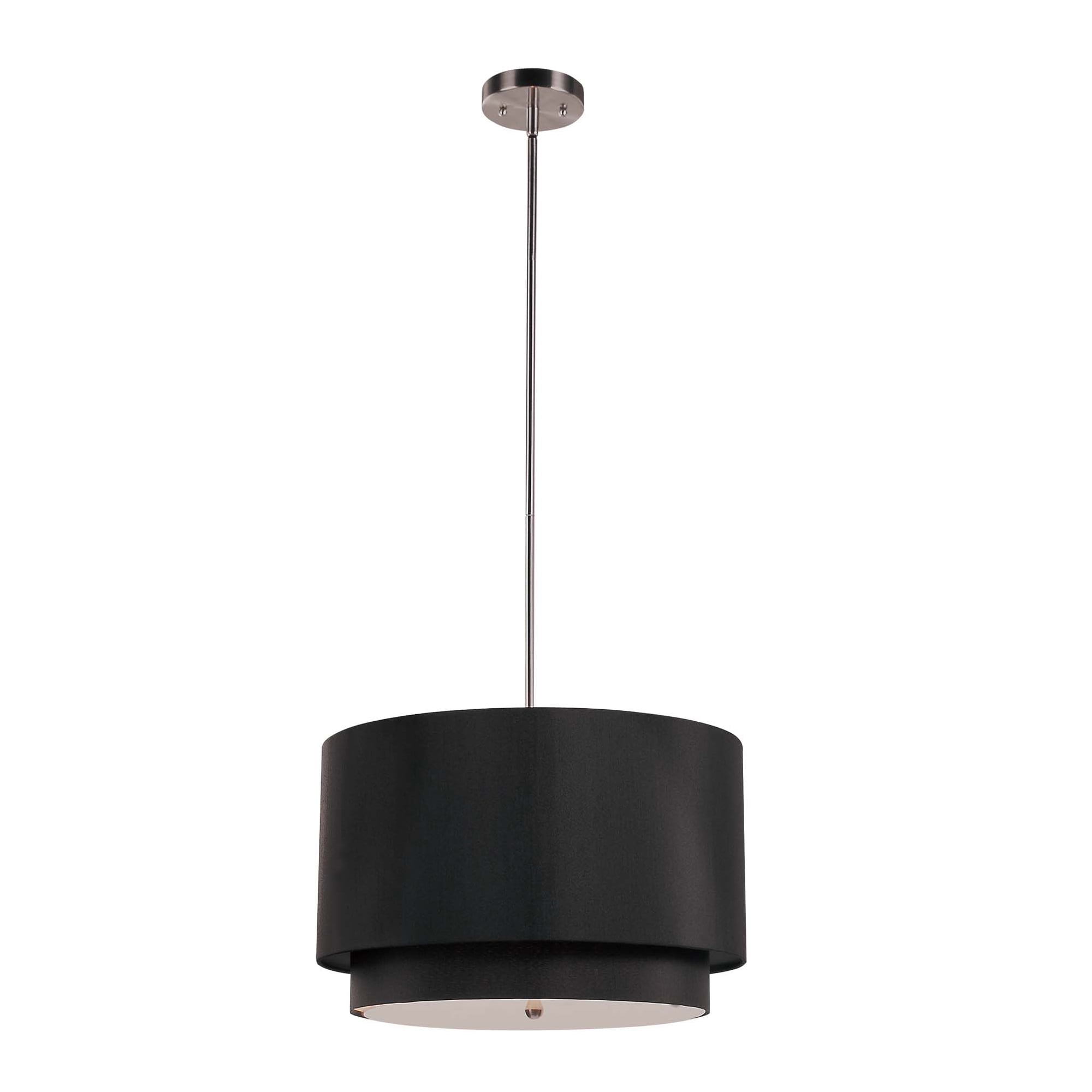 Trans Globe Lighting Pnd-802 Three Light Double Shade Pendant From The Young And Hip