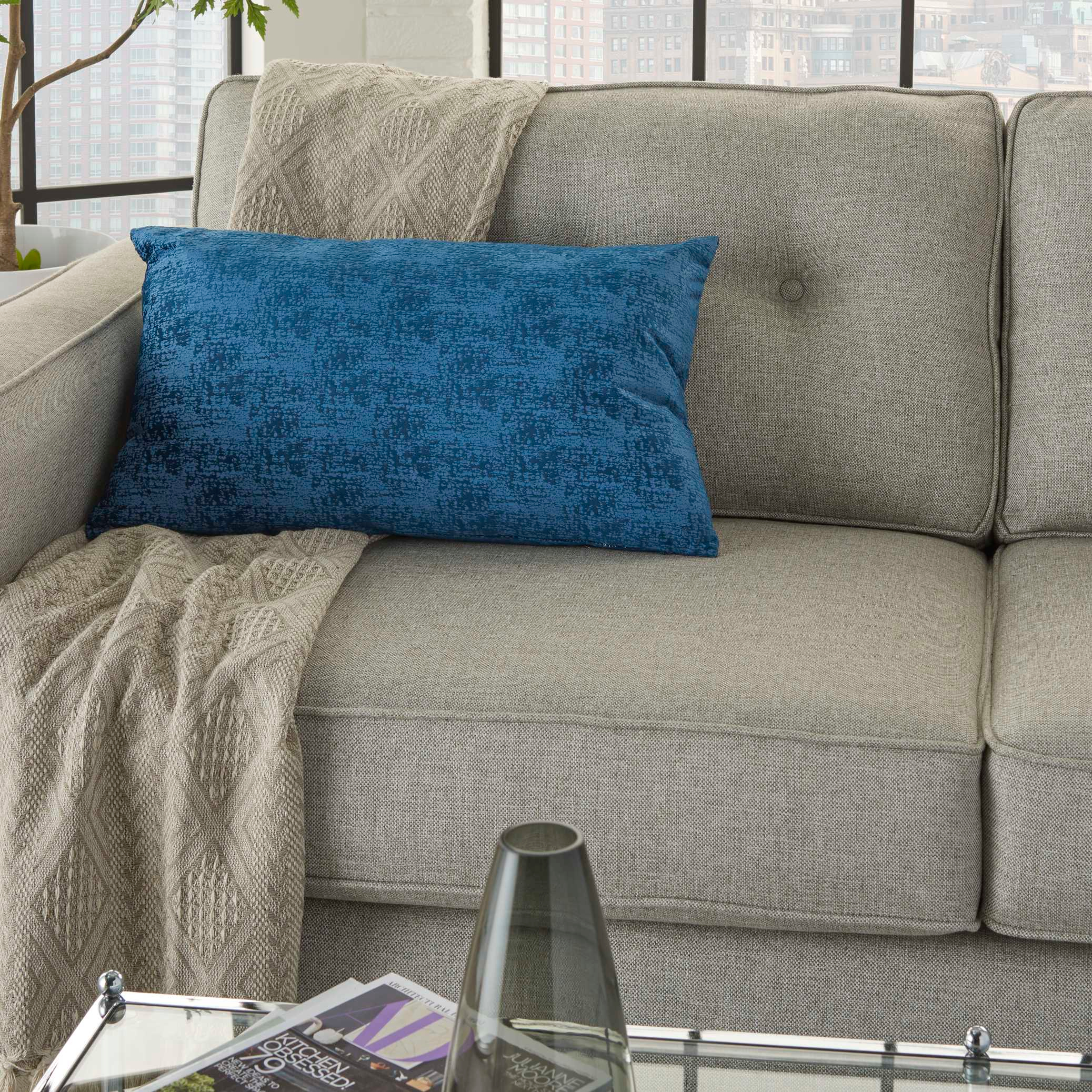 Abstract Reversible Throw Pillow