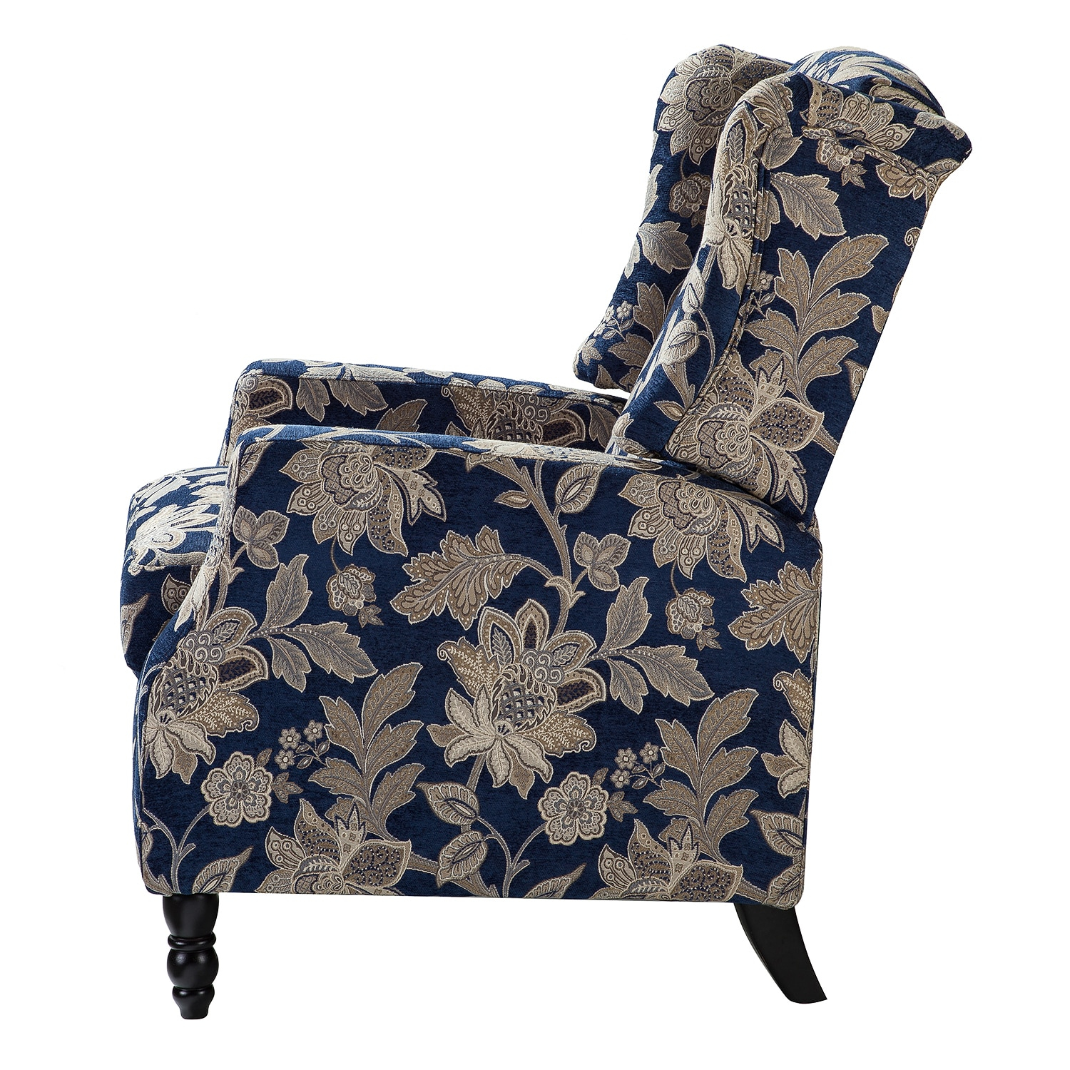 Recliners Push Back Accent Chairs Set of 2 Wingback Manual Fabric Upholstered Armchairs Sofa Home Theater Couches Garden