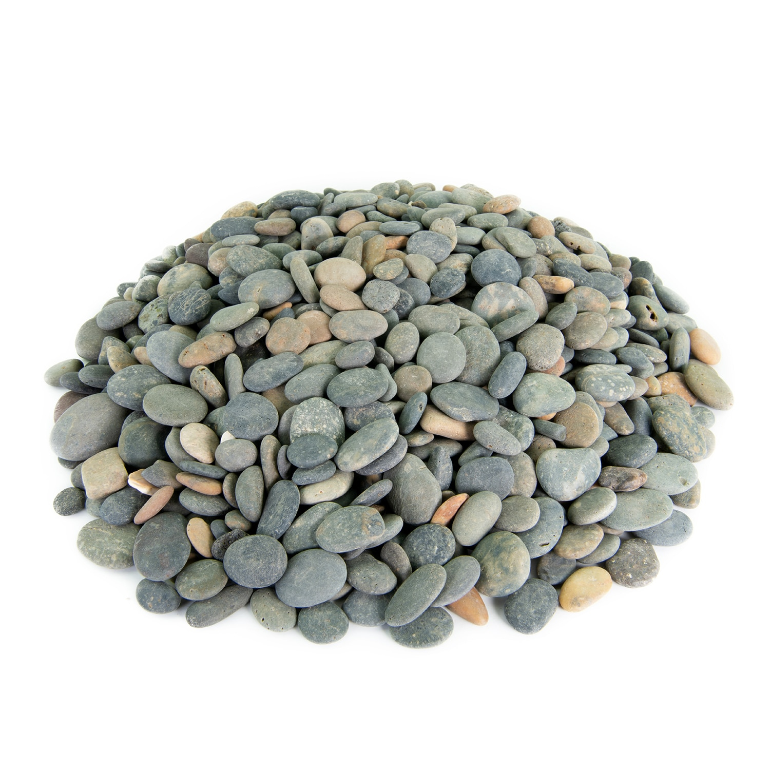 Mexican Beach Pebbles, Round River Rock  Landscape Garden Stones 40 pounds