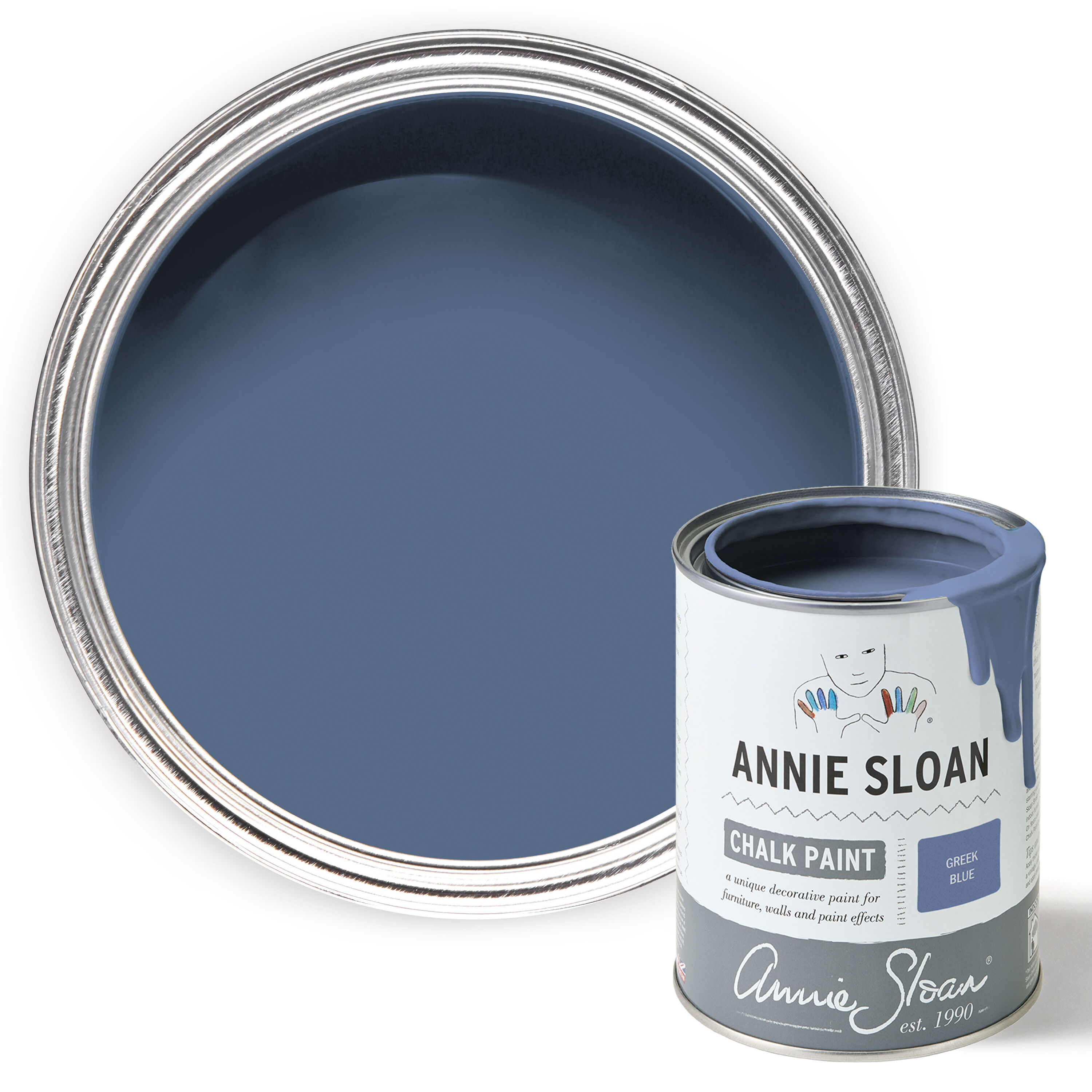 Annie Sloan Flat Greek Blue Chalky ( 1-quart )
