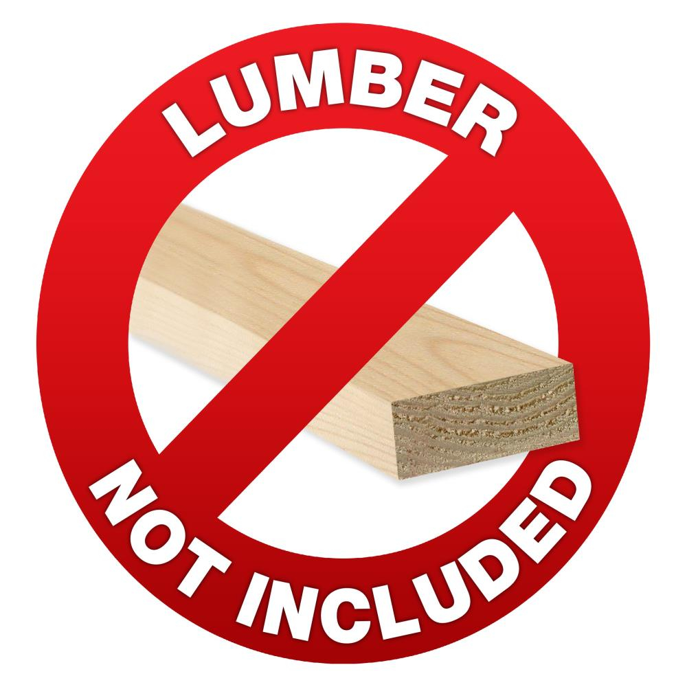 2x4basics AnySize Chair/Bench Ends Kit (lumber not included, only supports)