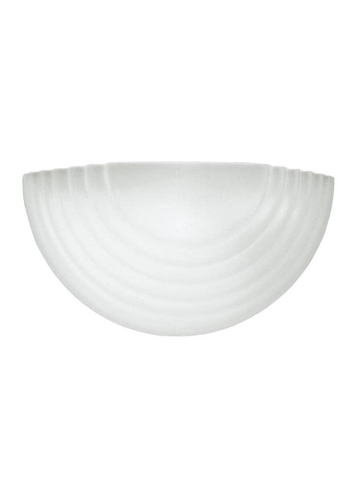 White Satin Glass Outdoor LED Wall Sconce