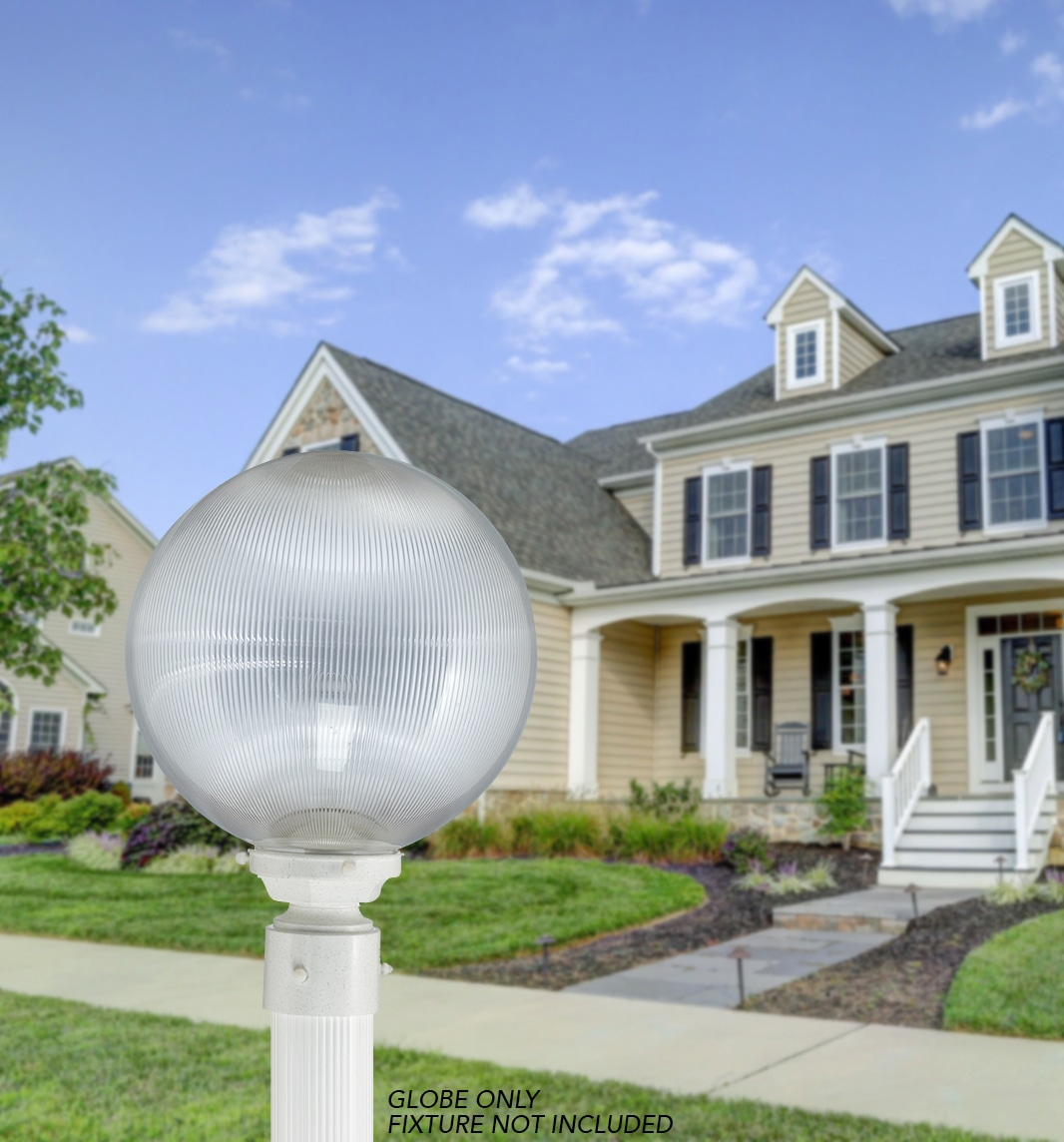 Solus Solus Prismatic Acrylic Sphere Globe with 5.25 in. Diameter Neckless Opening - No Fixture Included