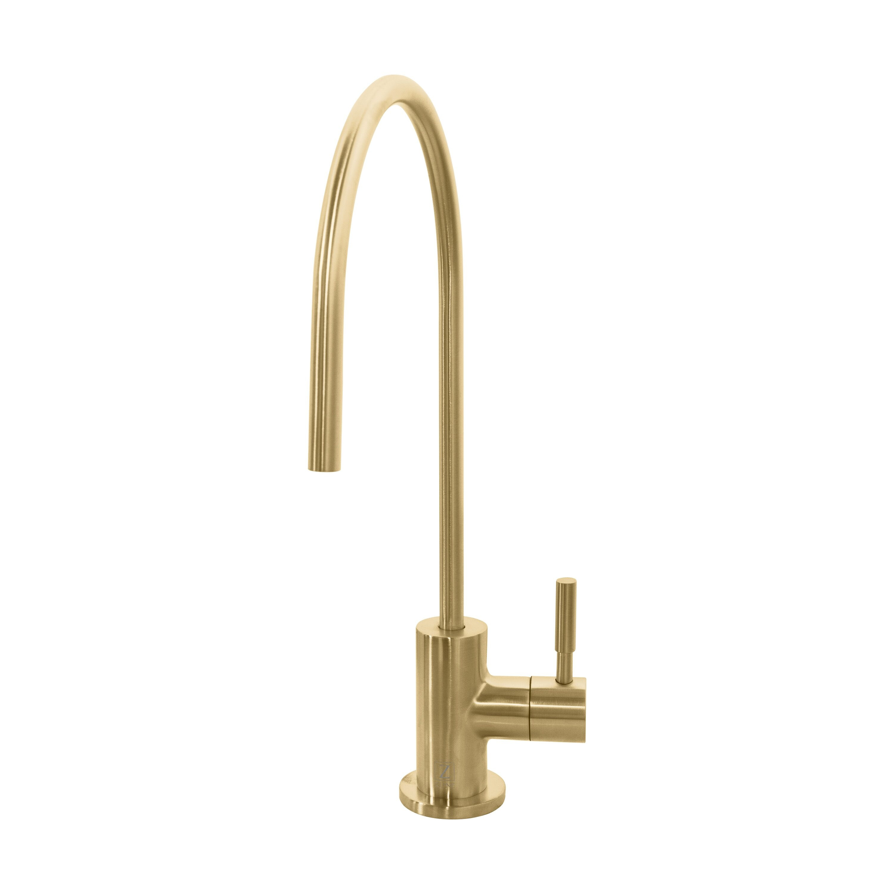 Champagne Bronze Single Handle Modern Bar and Prep Faucet