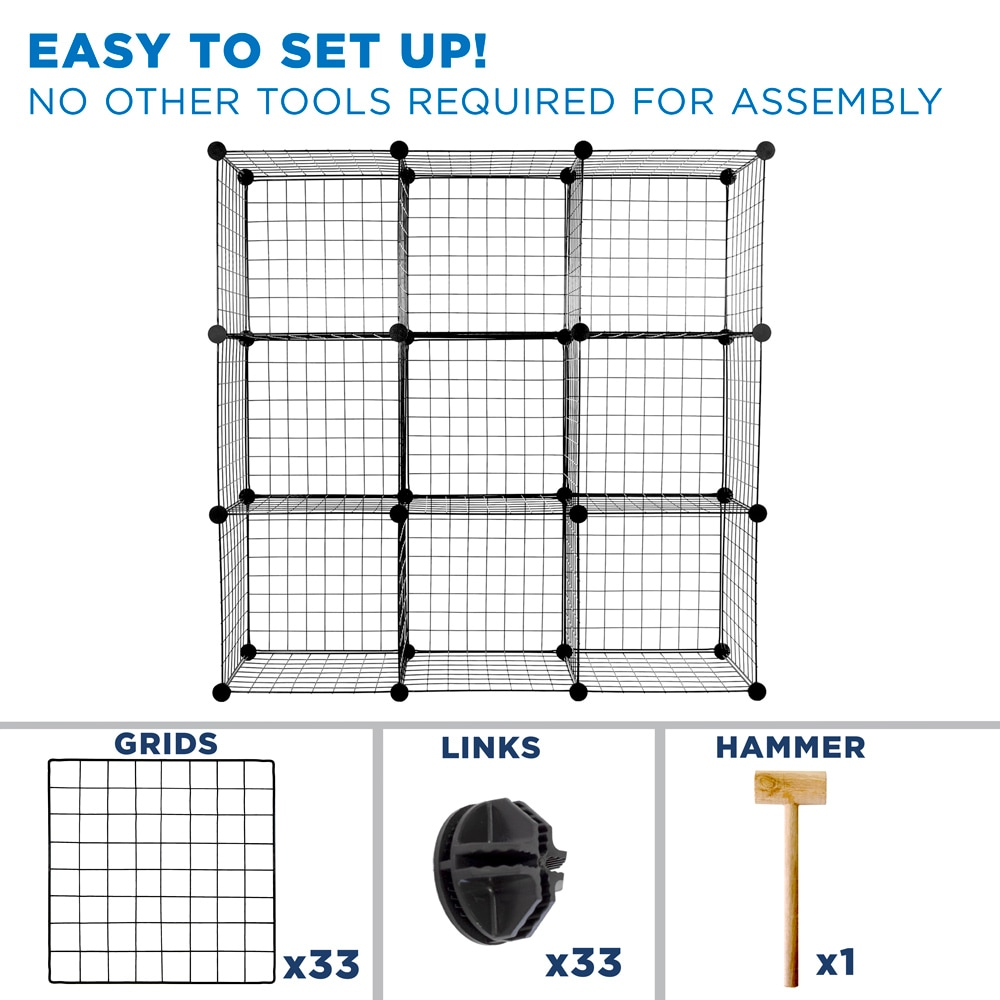 Work-It! Wire Cube Storage Organizer | Set of 9