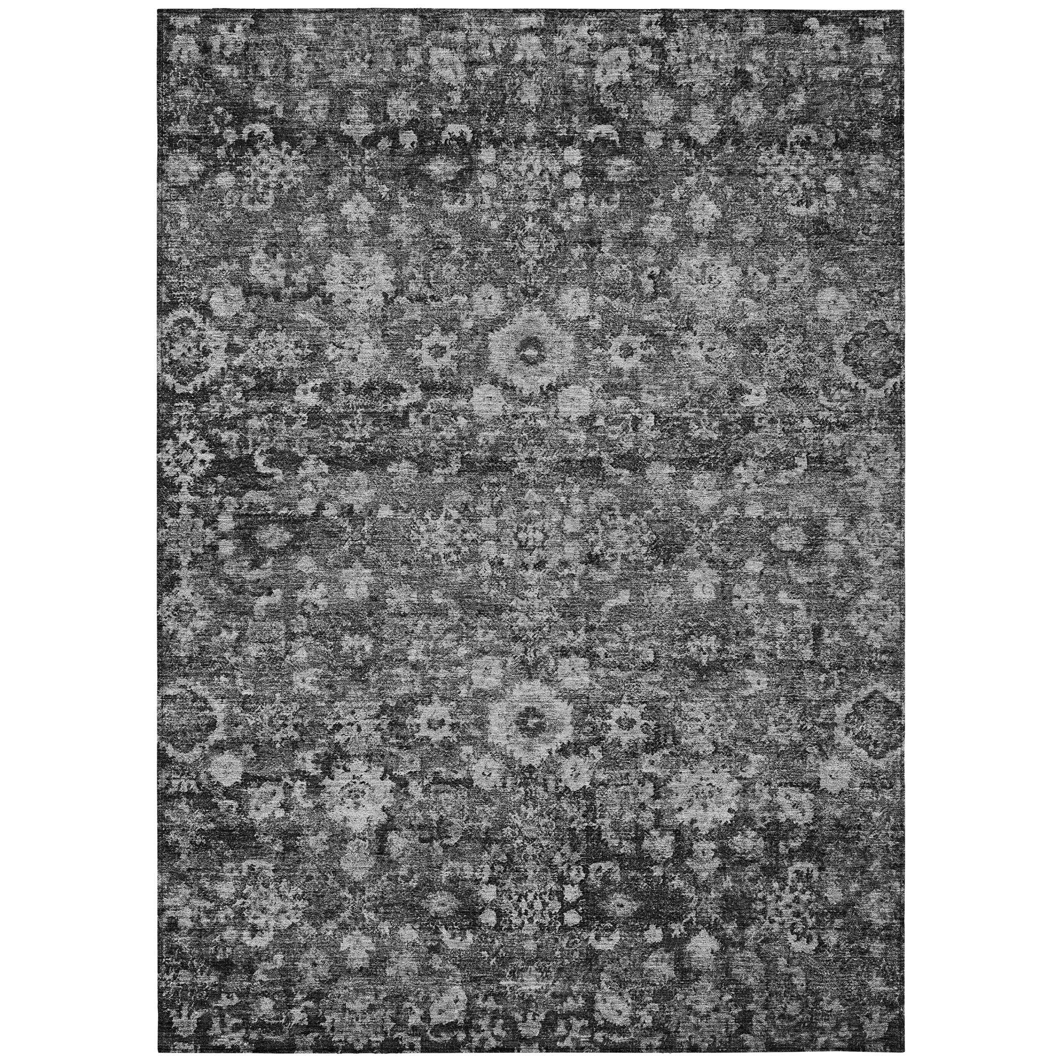 Addison Rugs Chantille ACN651 Gray 8' x 10' Indoor Outdoor Area Rug, Easy Clean, Machine Washable, Non Shedding, Bedroom, Living Room, Dining Room, Kitchen, Patio Rug