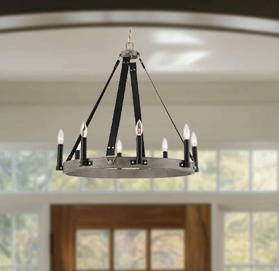 8 Light Chandelier     -Traditional Installation Minka Lavery 3878-693