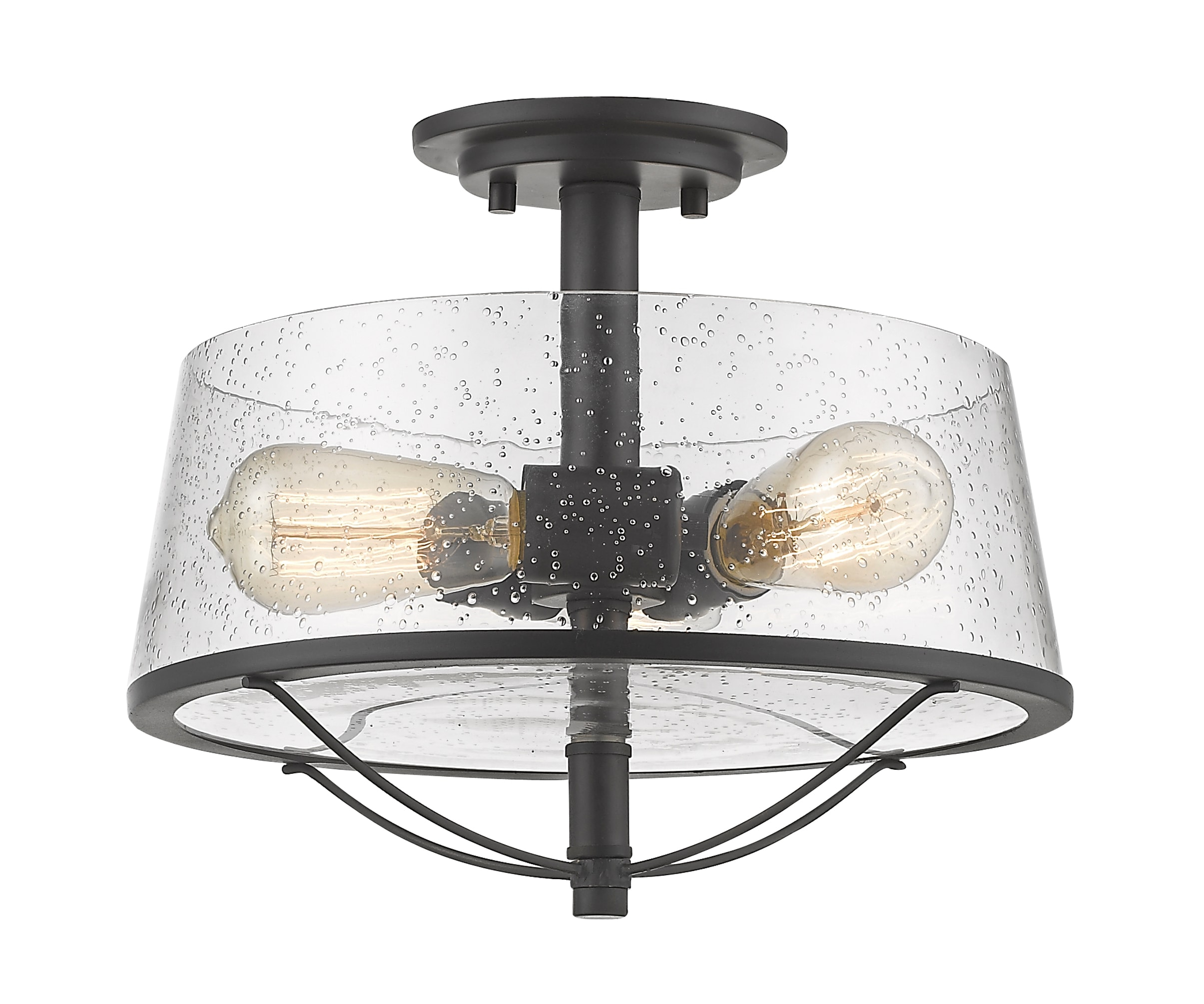 Z-Lite Mariner 3-Light Semi Flush Mount, Bronze