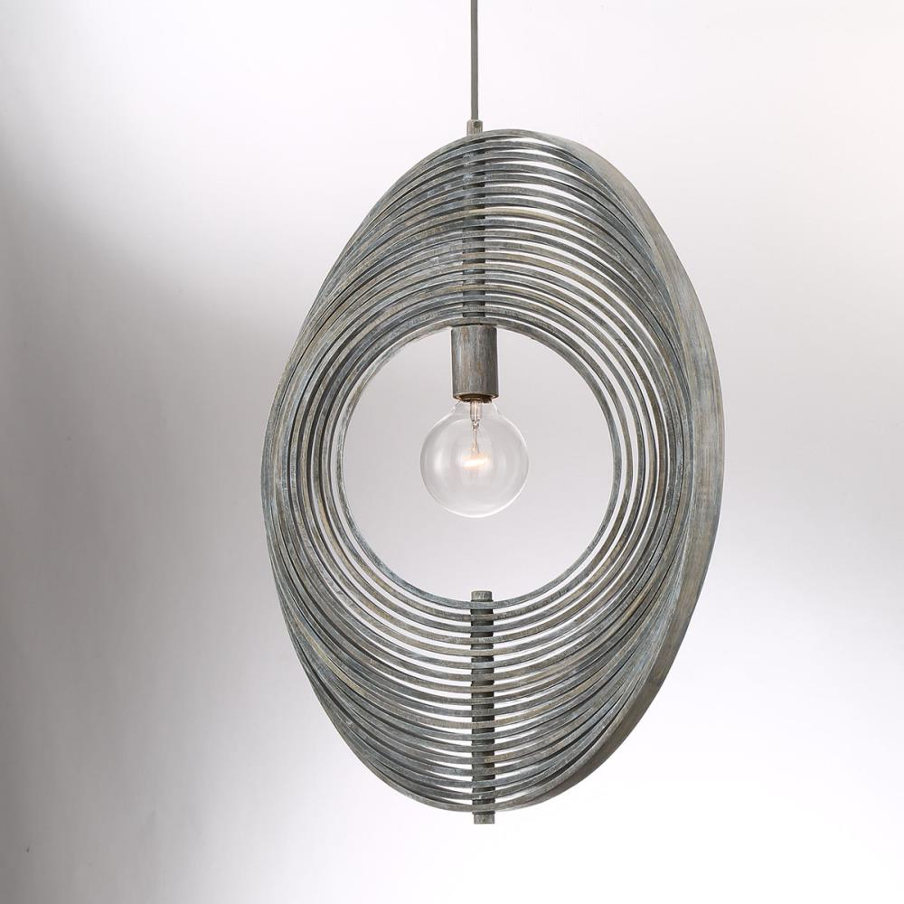 Brown Wood Globe Pendant Light with Natural Wood Shade