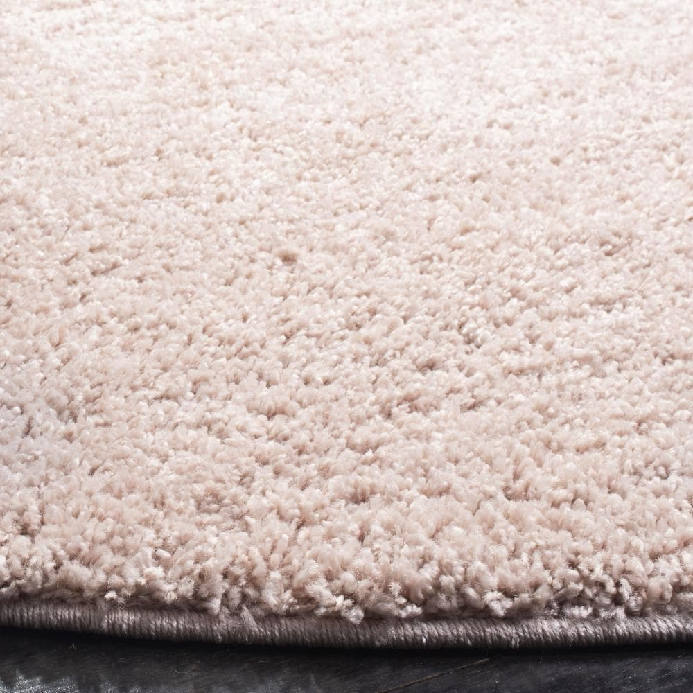 SAFAVIEH Solo Dulcibella Solid Plush Shag Area Rug, Beige, 4' x 6'
