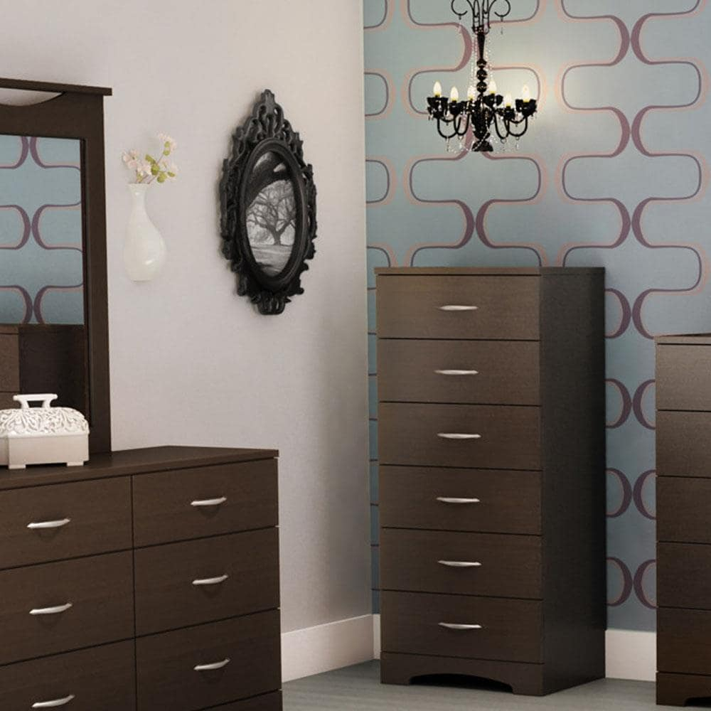 South Shore Step One, Contemporary Chest, Brown