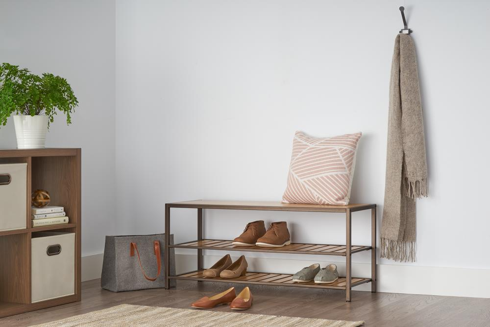 TRINITY 3-Tier Bamboo Shoe Bench - Bronze Anthracite®