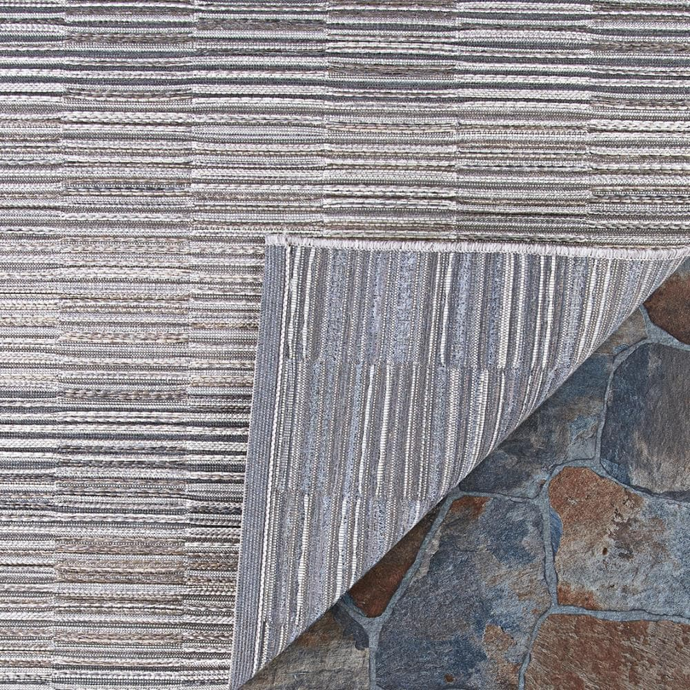 Couristan Cape Fayston, Silver-Charcoal Rug, Multiple Sizes