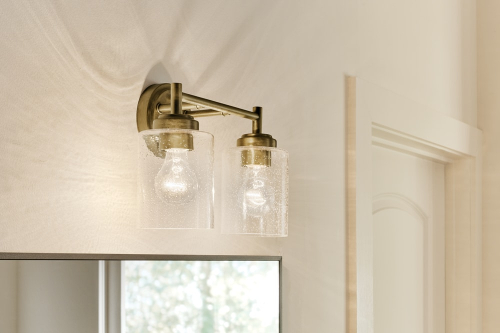 Kichler Lighting Winslow 2 - Light Vanity in  Natural Brass