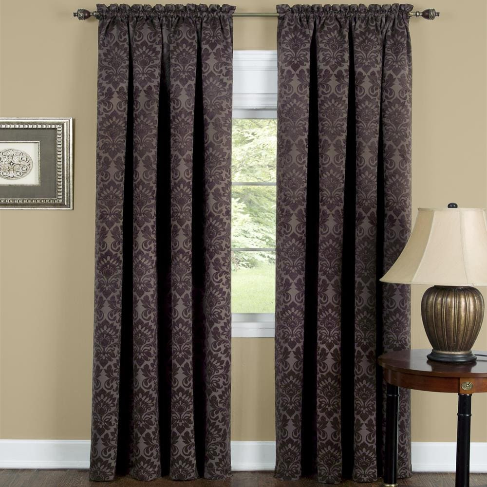 Achim Sutton Window Curtain Panel 52x63 - Brown