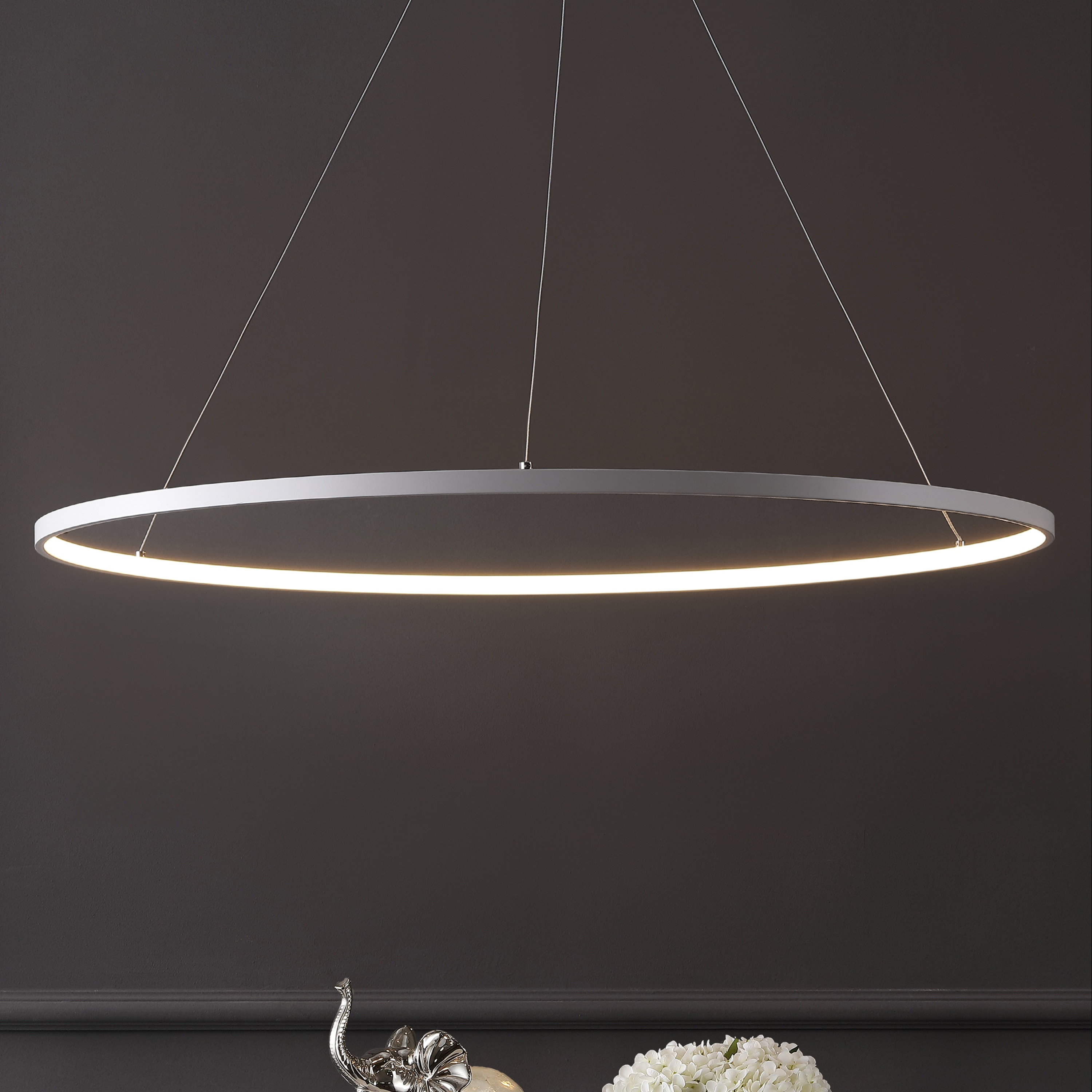 George Kovacs Discovery 31 1/4"W Silver LED Pendant Light