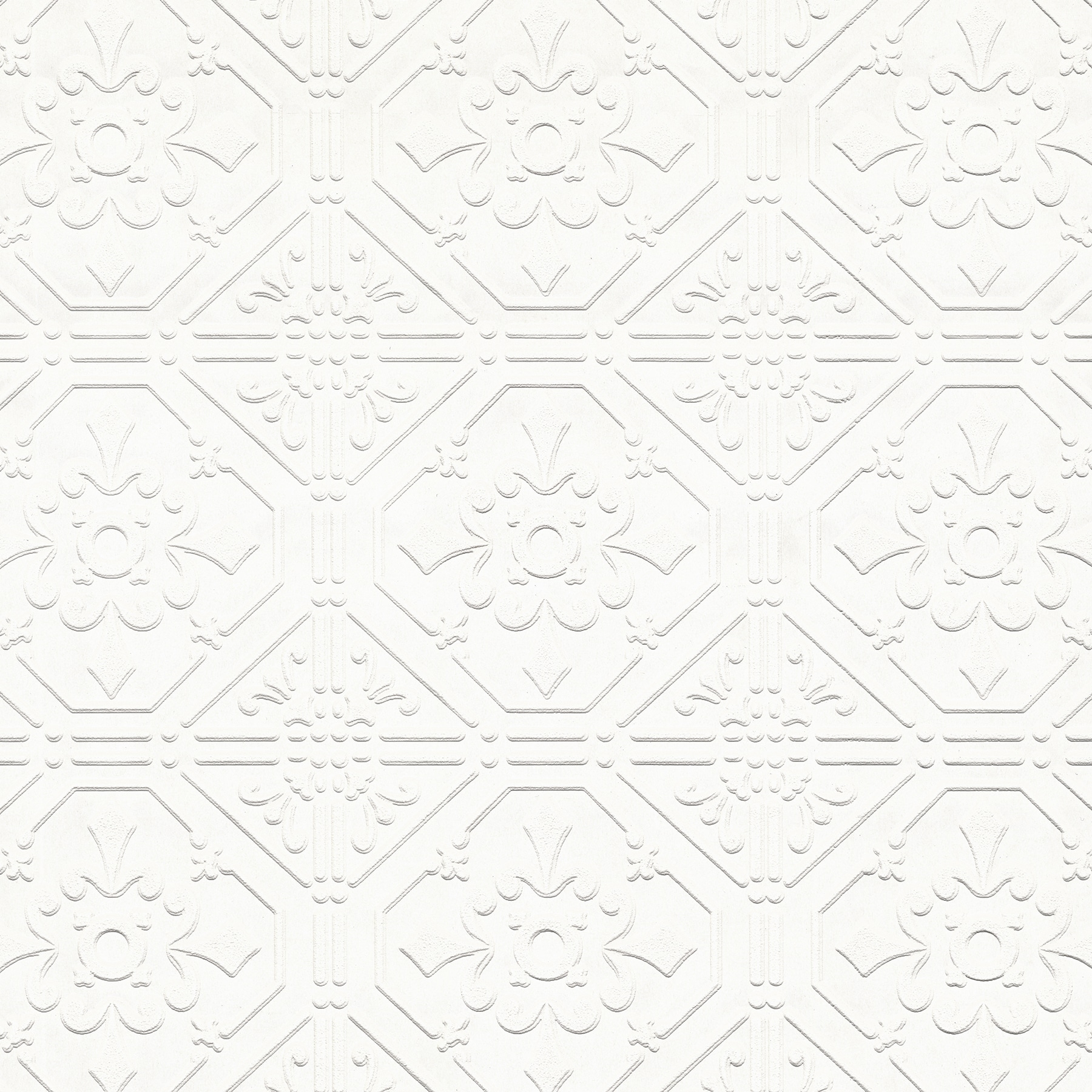 Brewster Home Fashions Brooklyn White Tin Paintable Wallpaper