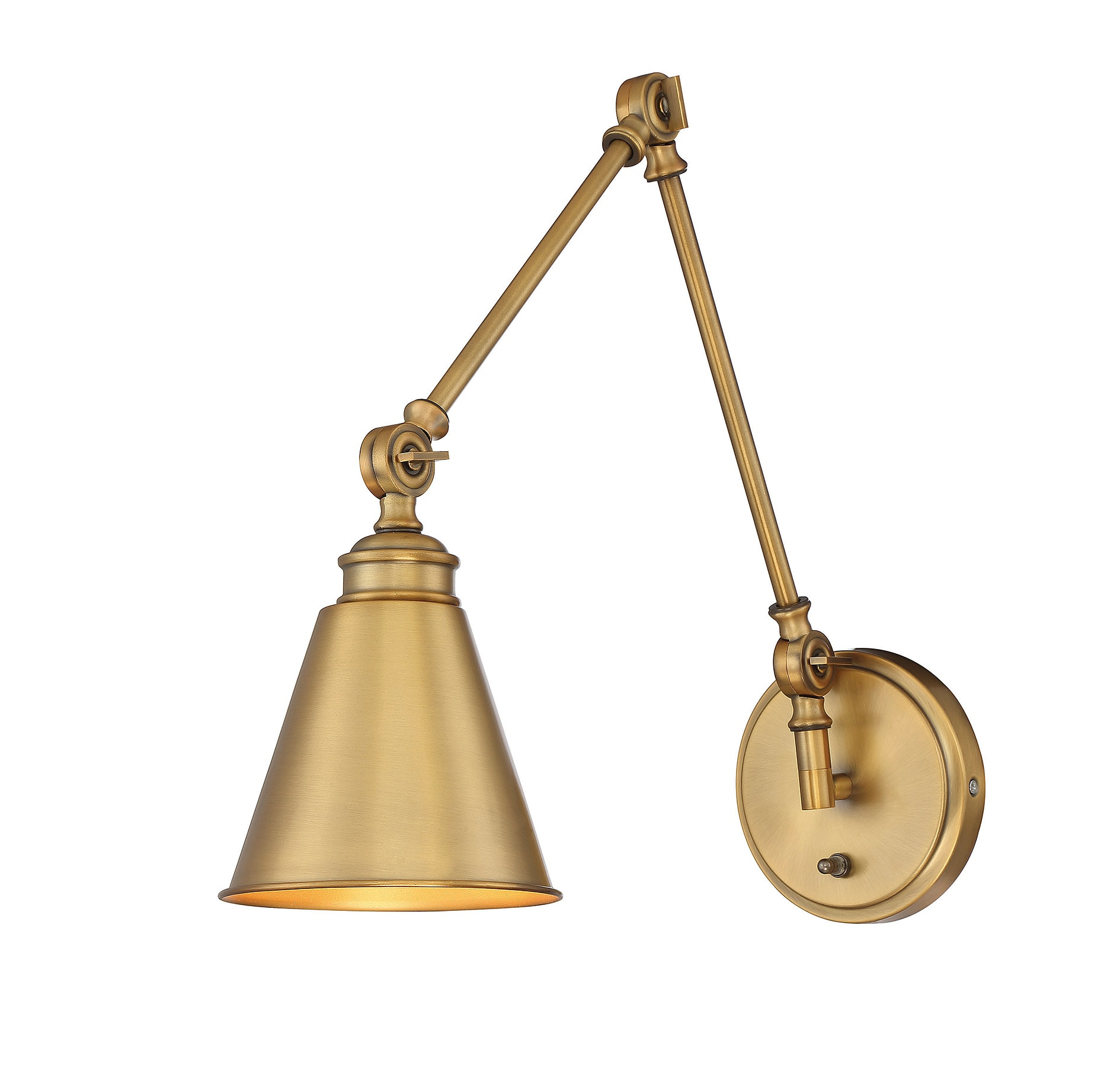 Savoy House Morland 1 - Light Swing Arm Lamp in  Warm Brass