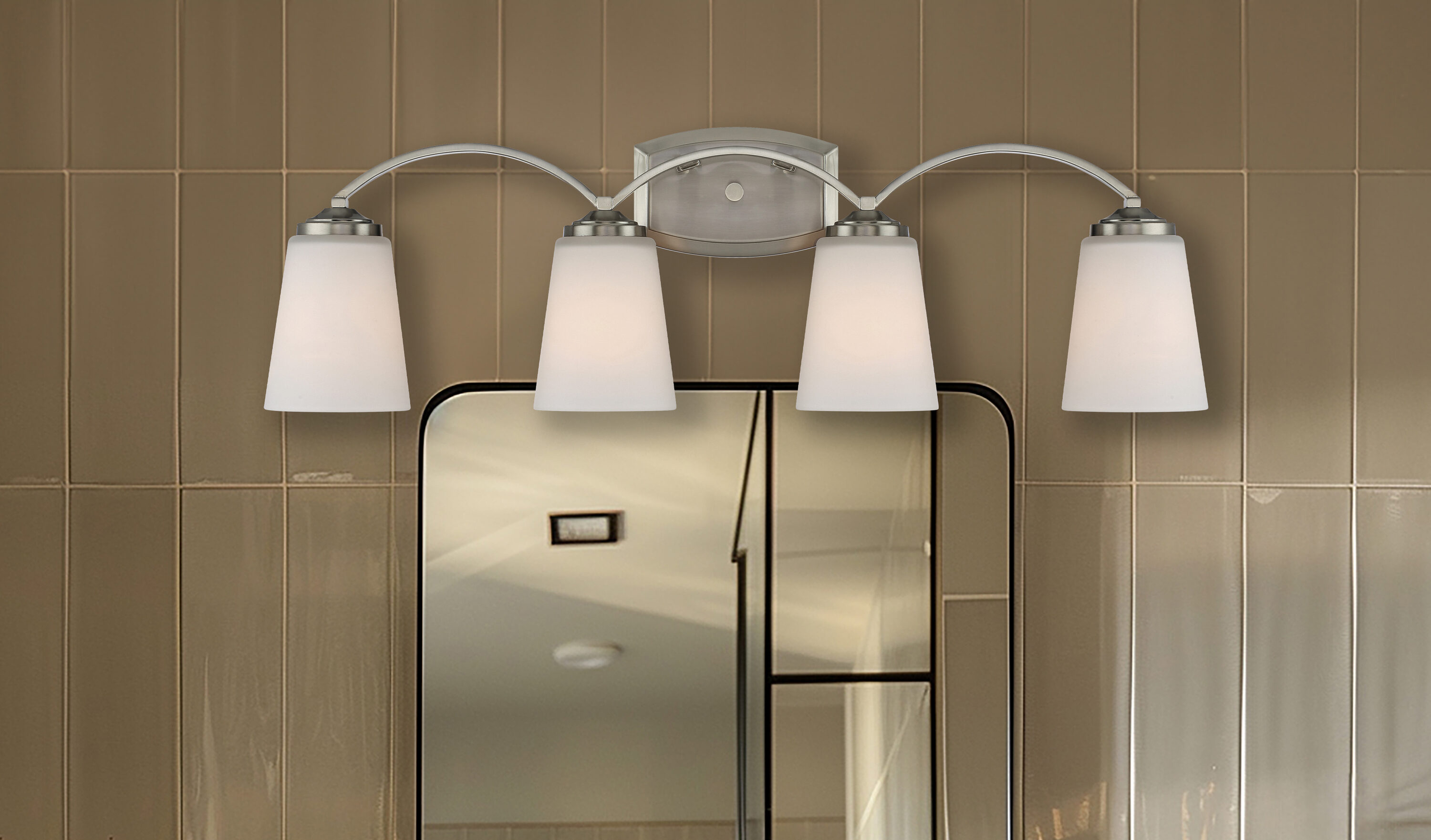 Minka Lavery - Overland Park - 4 Light Transitional Bath Vanity in Transitional