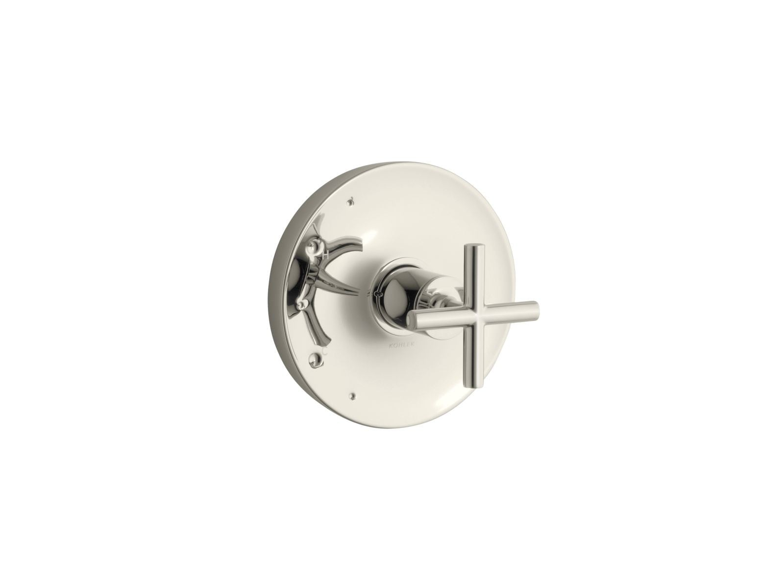 Purist Kohler Rite-Temp Valve Trim with Cross Handle