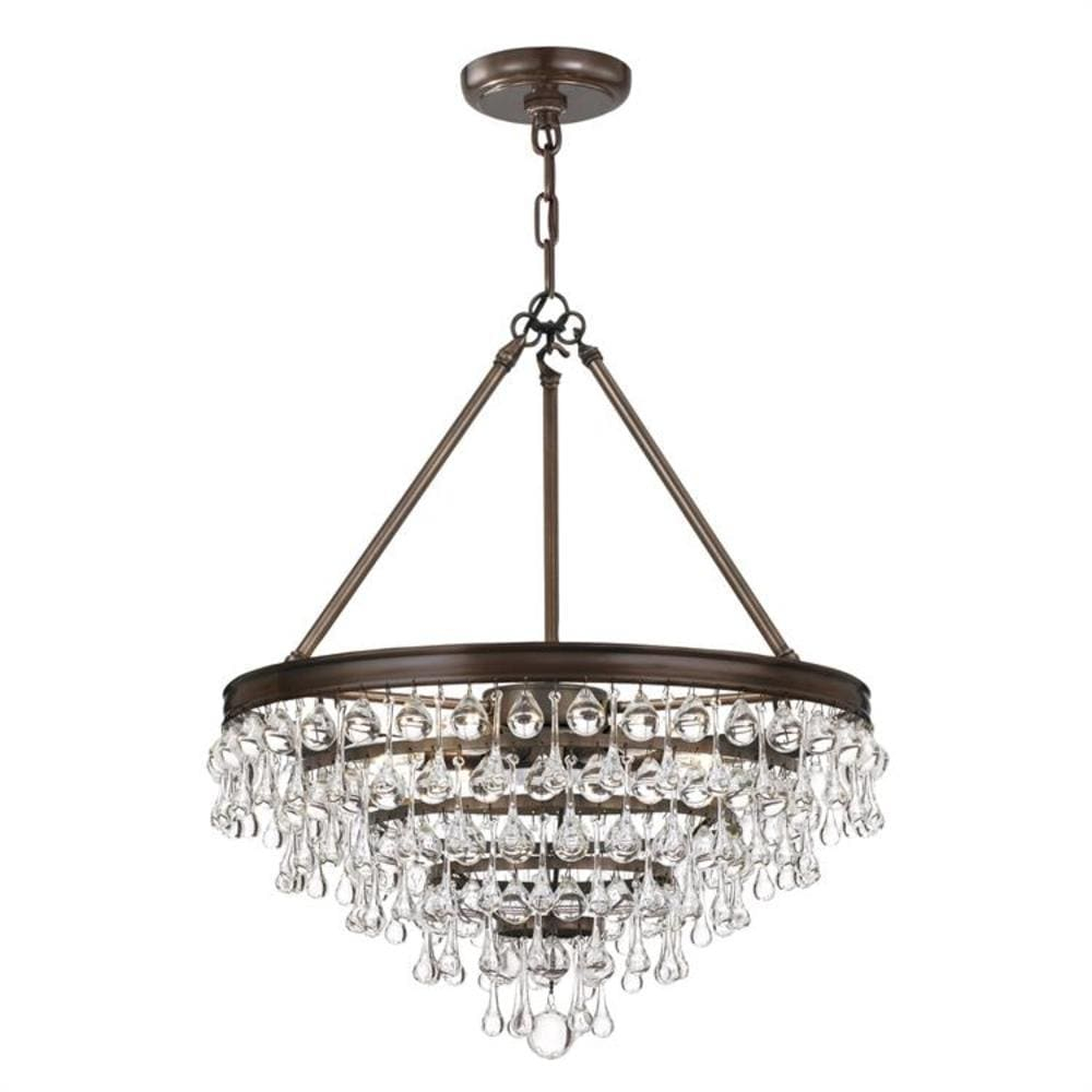 Crystorama Lighting - Six Light Chandelier - Chandelier - Calypso - Six Light