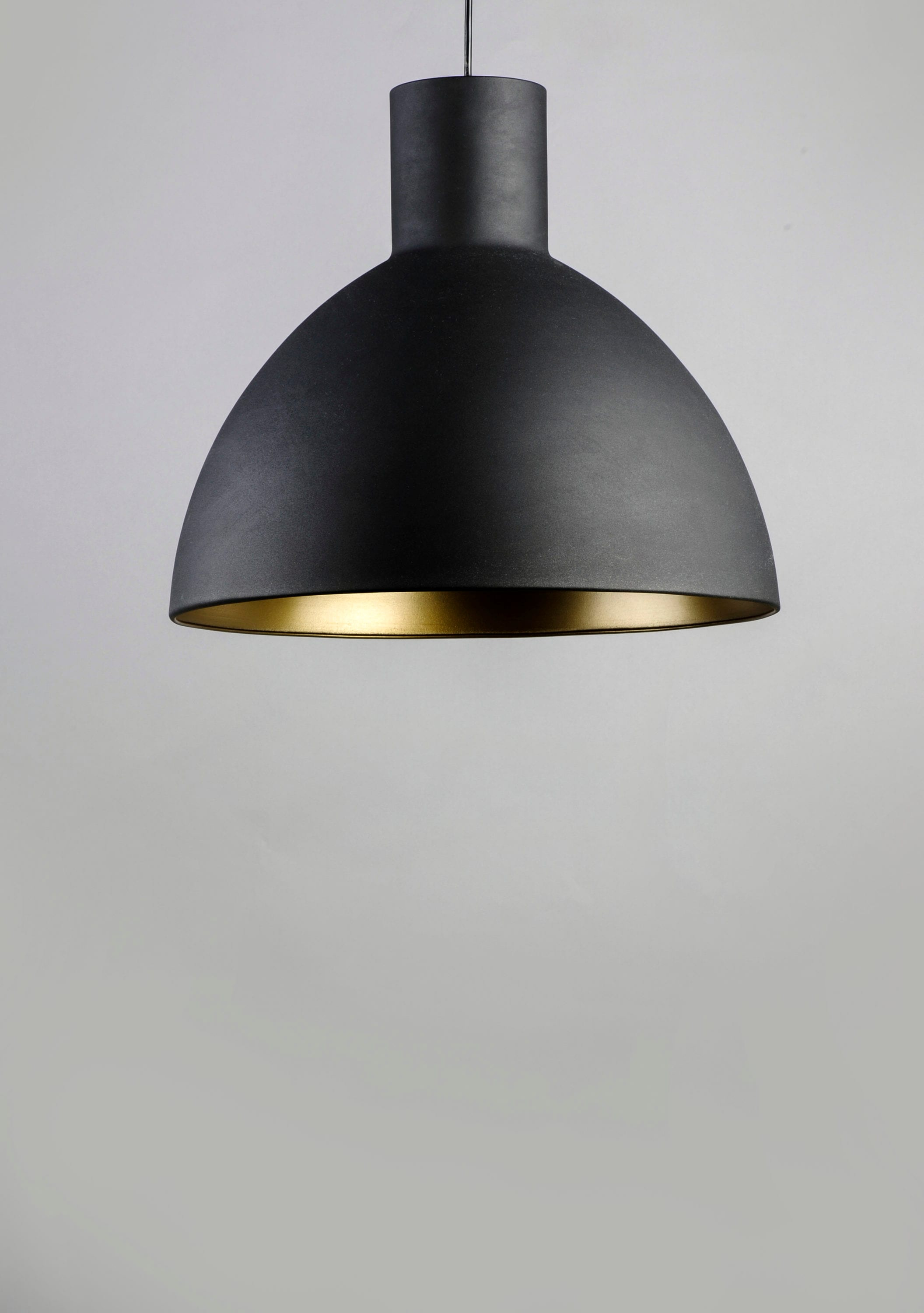 Maxim 11024BKGLD 13.75 in. Cora 1-Light Pendant Ceiling Light, Black & Gold