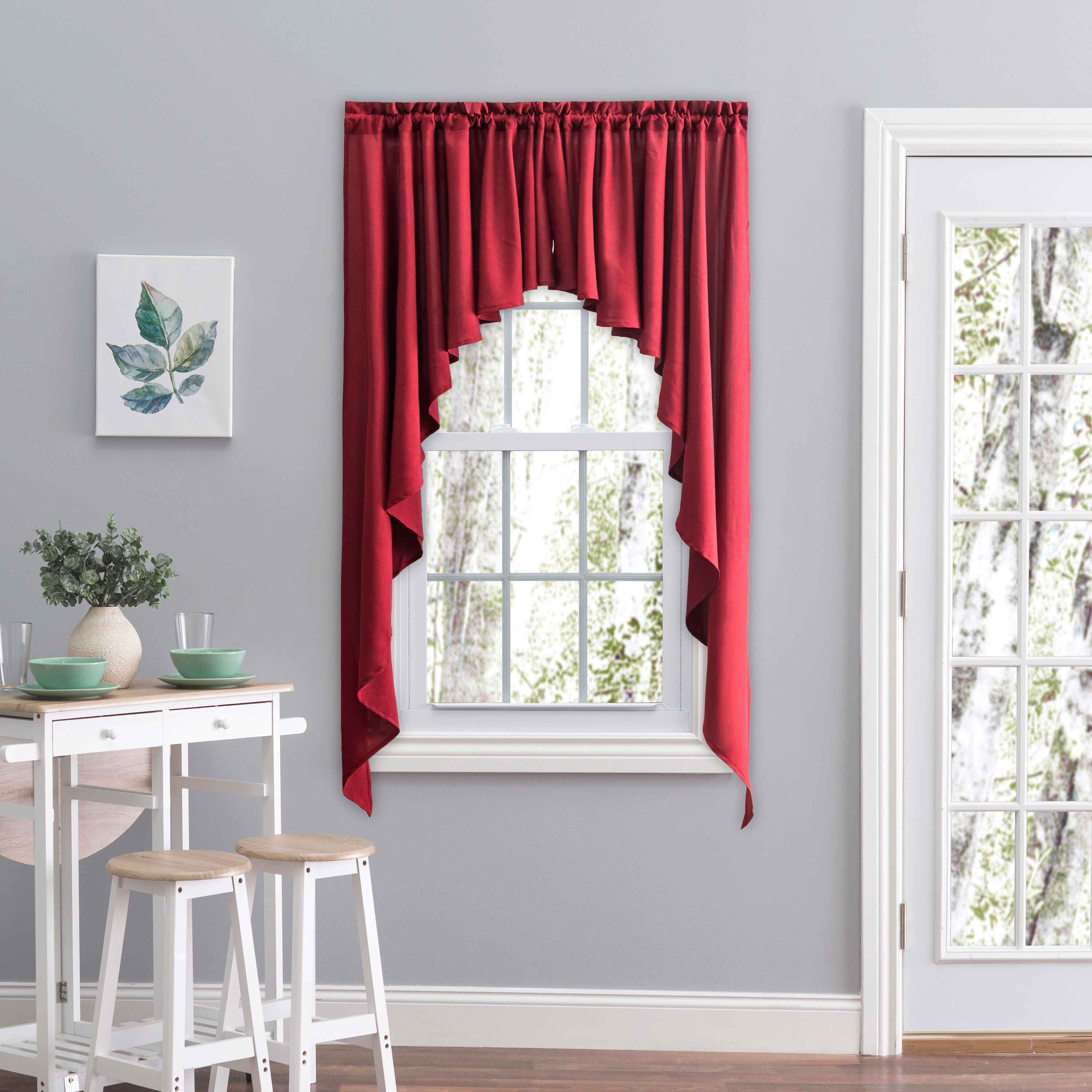 Ricardo Glasgow Swag 62x63 Pomegranate