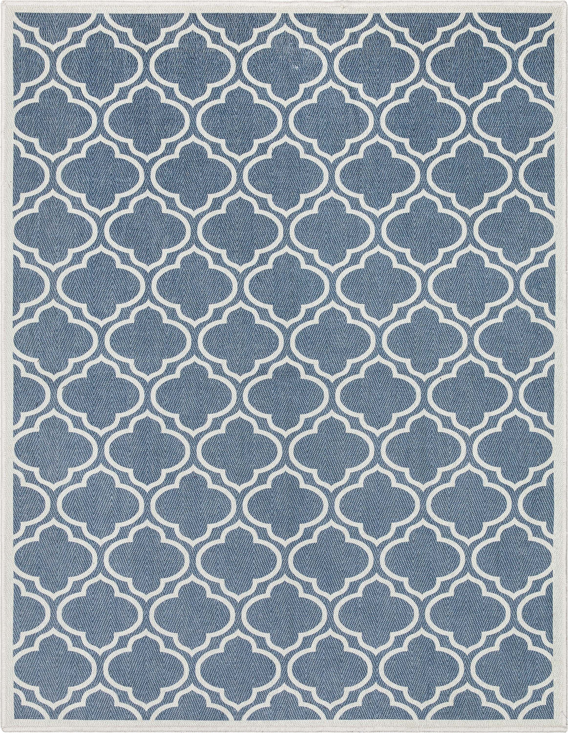 Well Woven Apollo Lattice Modern Moroccan Charcoal Grey 3'3" x 5' Machine Washable Area Rug