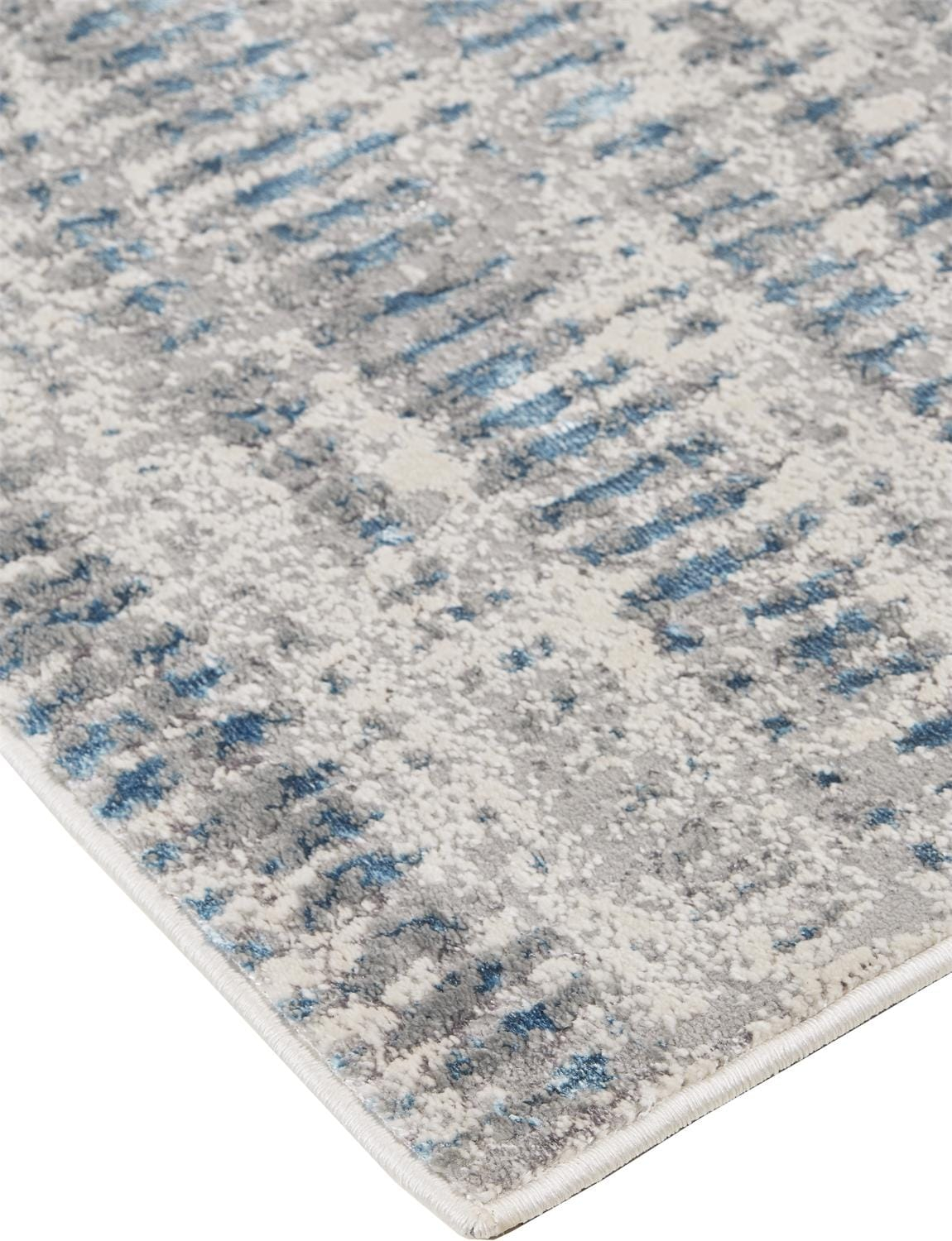Room Envy Aurelian 7 x 10 (ft) Loomed Polyester Pearled Ivory/Silver Gray Rectangular Indoor Abstract Mid-Century Modern Area rug