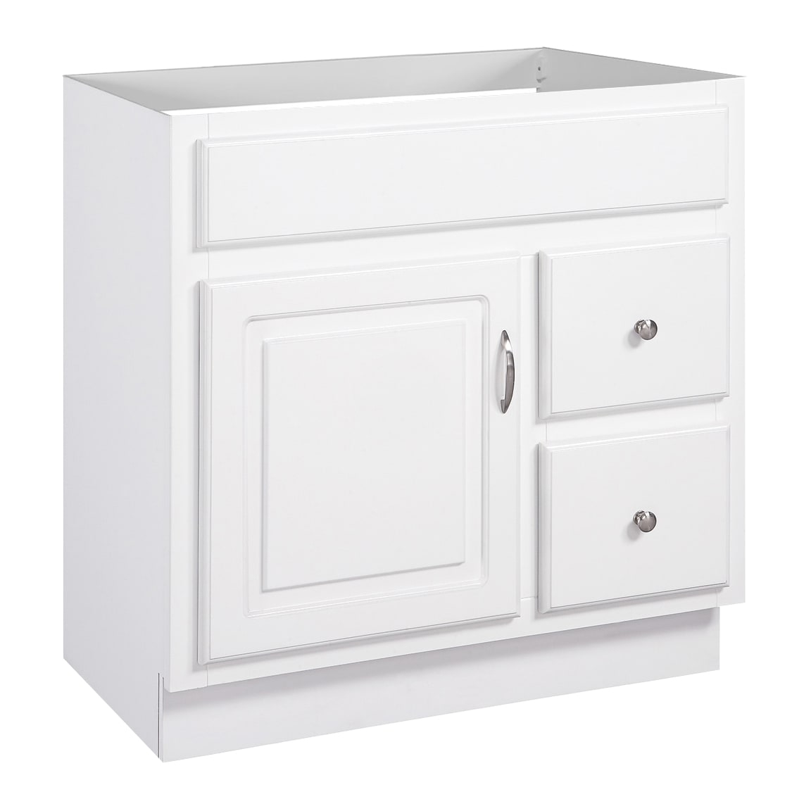Design House Concord Bathroom Vanity Without Top in White, Unassembled, 30-inch