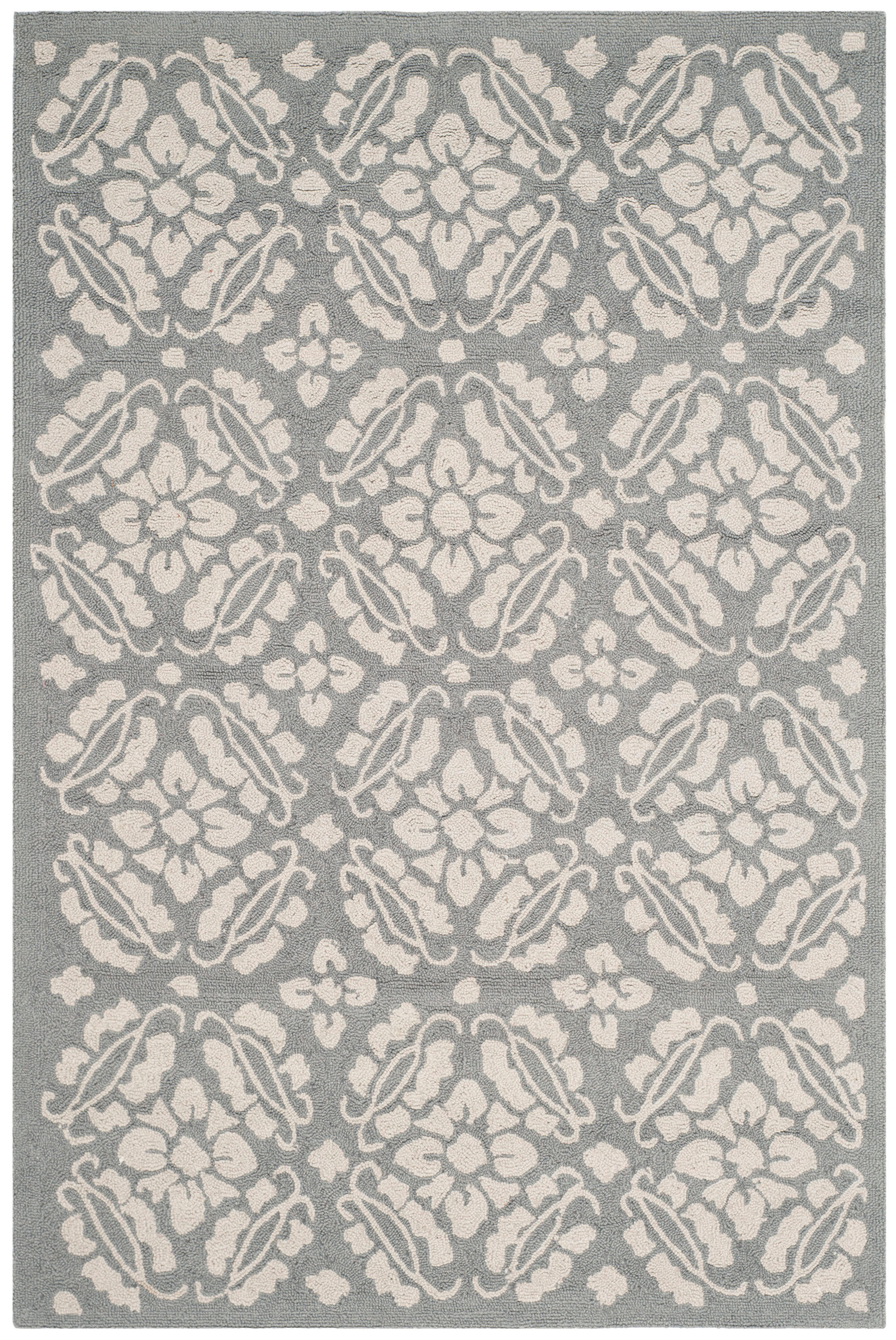 SAFAVIEH Chelsea Margery Geometric Wool Area Rug, Blue, 3'9" x 5'9"