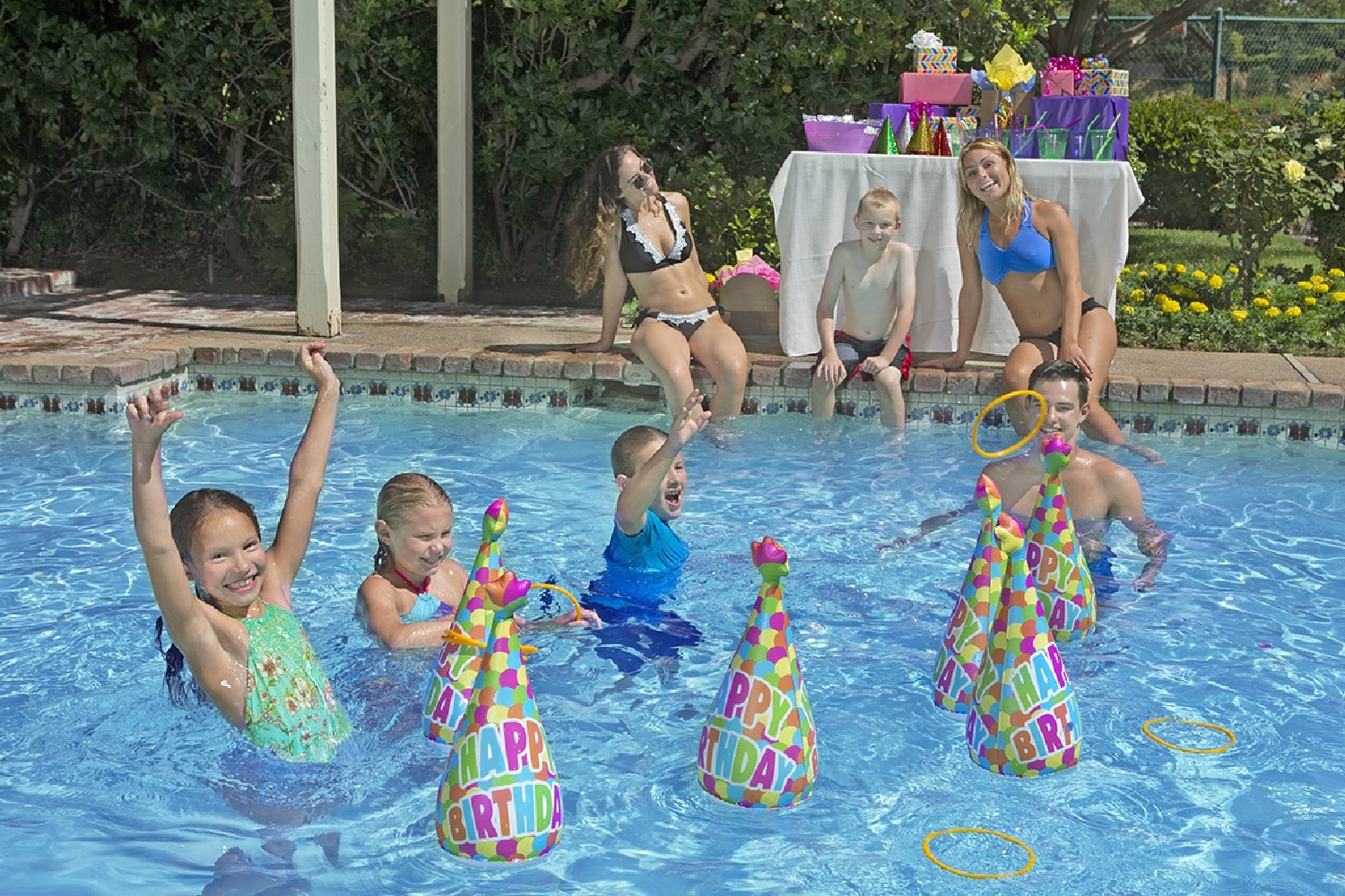 Poolmaster Party Hats Swimming Pool, Outdoor and Indoor Ring Toss Game