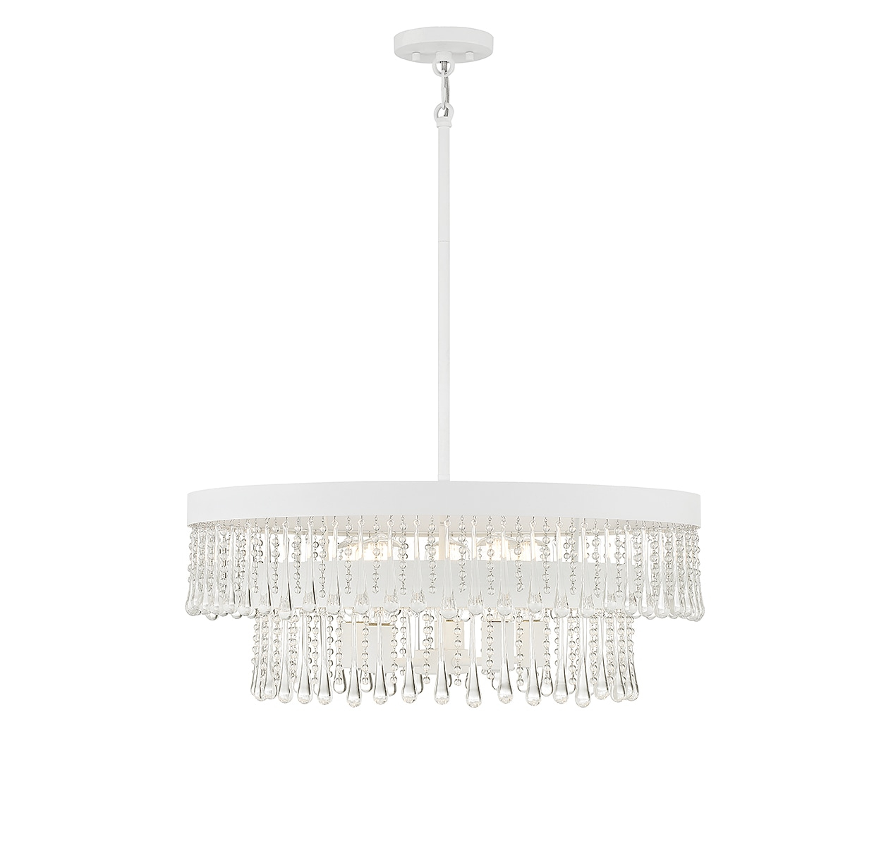 Trade Winds Claire 6-Light Pendant in Bisque White