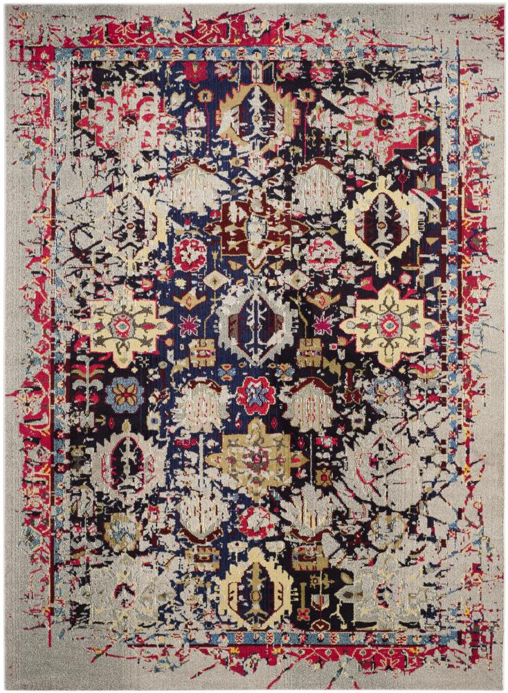 SAFAVIEH Monaco Shannon Abstract Area Rug, Grey/Multi, 12' x 18'