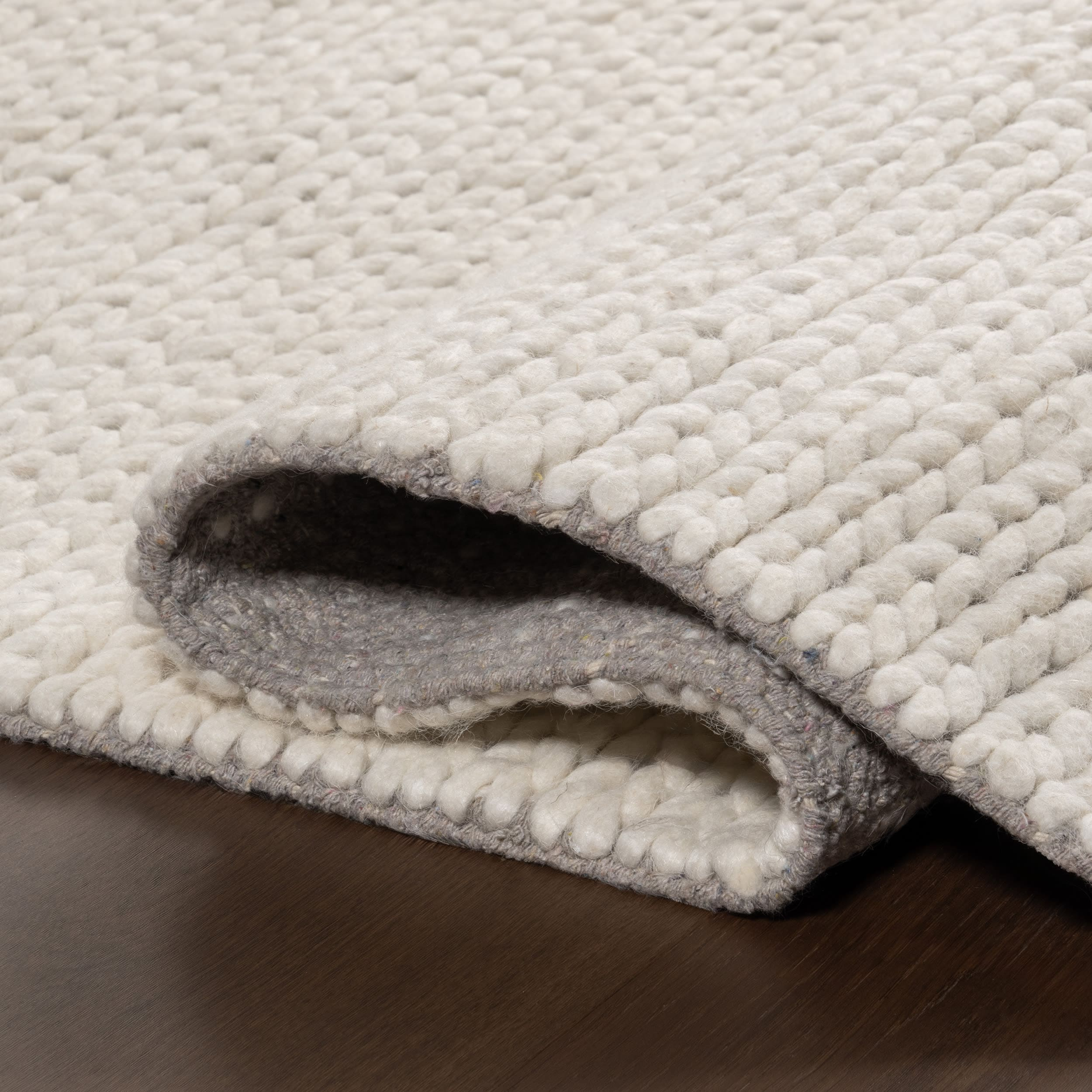 nuLOOM Penelope Braided Wool Off White 8' x 10' Farmhouse Area Rug