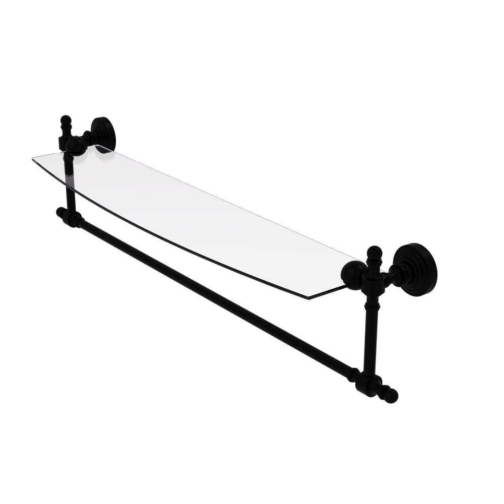 Retro Wave Bracket Shelf with Towel Bar