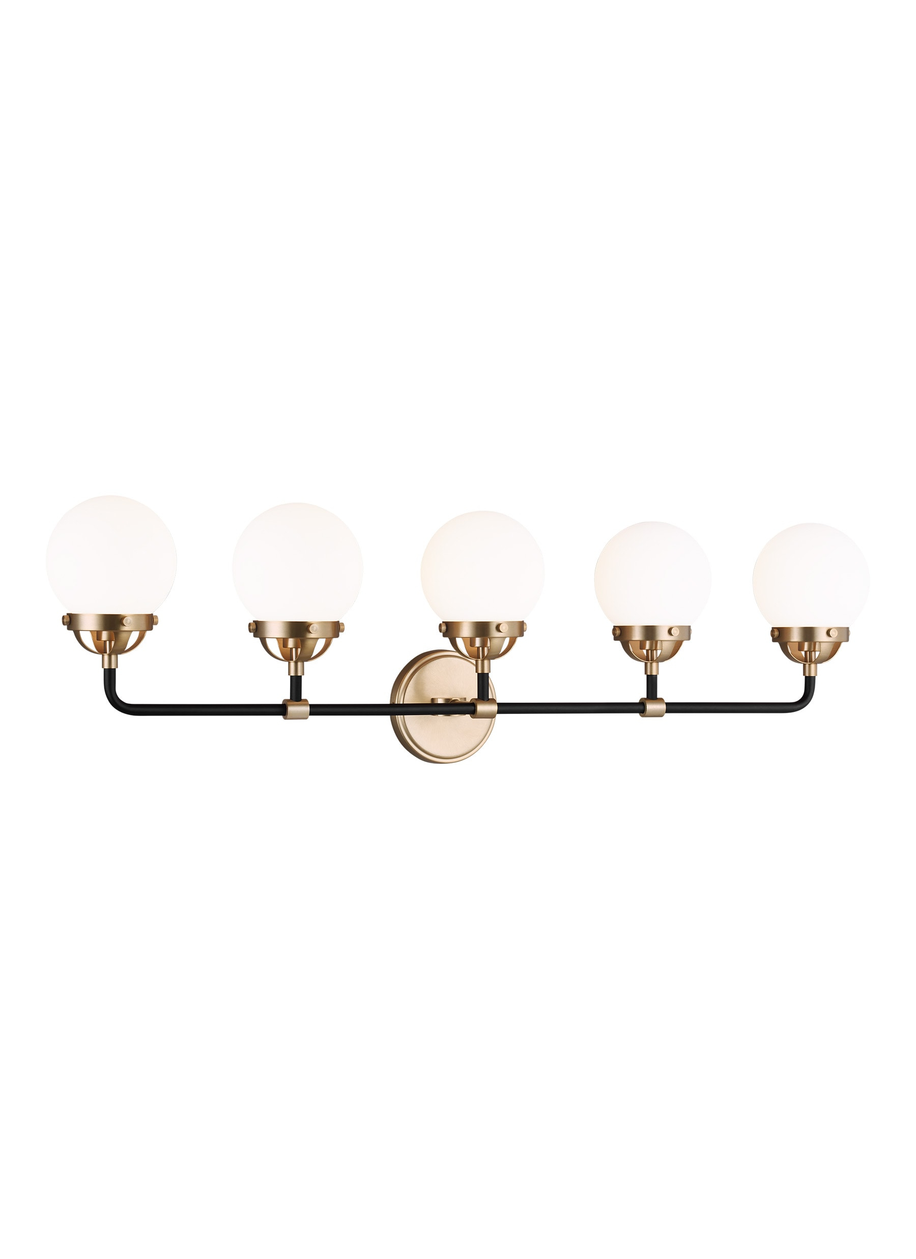 Generation Lighting Cafe 38.25-in 5 -Light Satin Bronze Modern/contemporary Vanity light