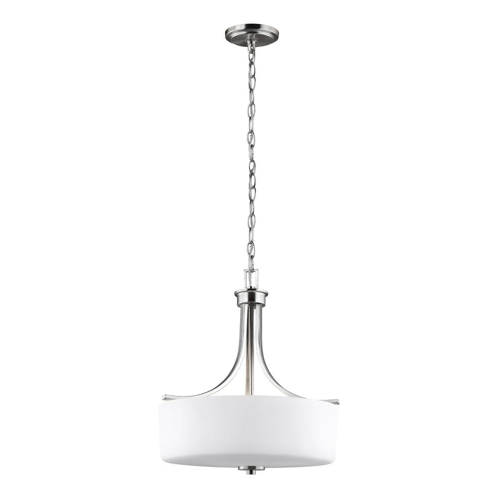 Canfield 3-Light Brushed Nickel Pendant