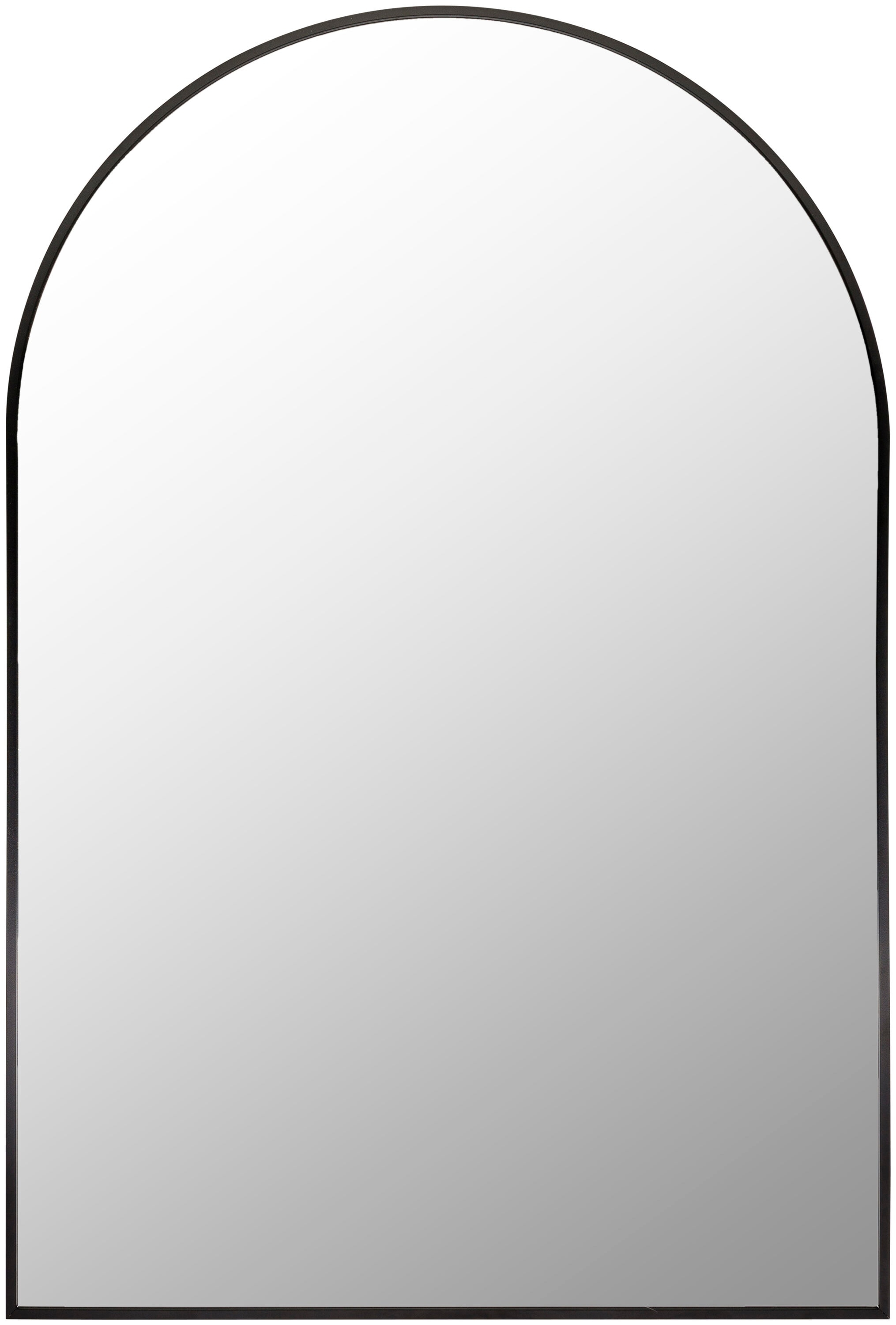 Luxurious Gold & Silver Brushed Metal Arched Mirror 36x35"