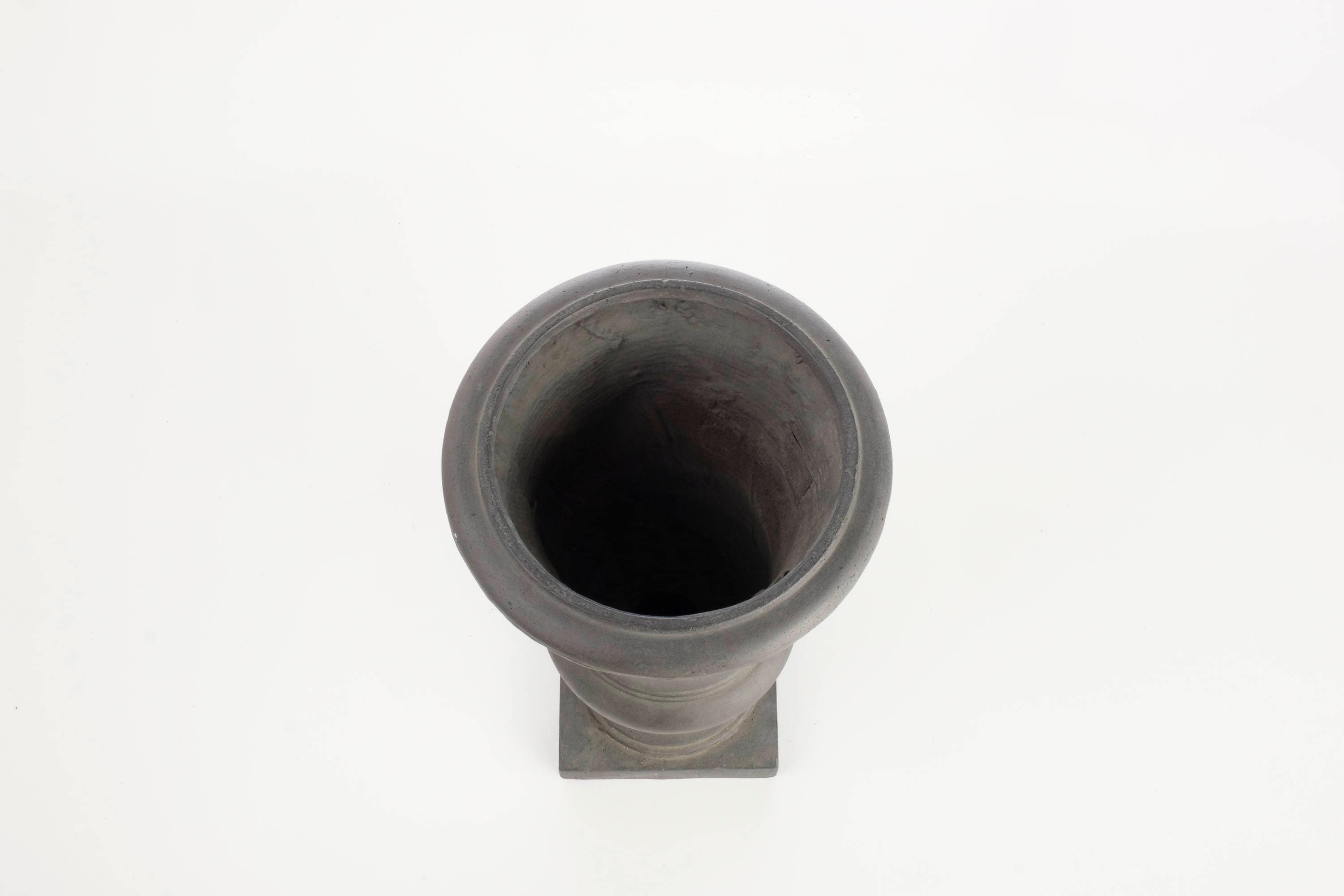 Alfresco Home Jovina Fiberstone Small Urn Planter in Antique Dark Bronze