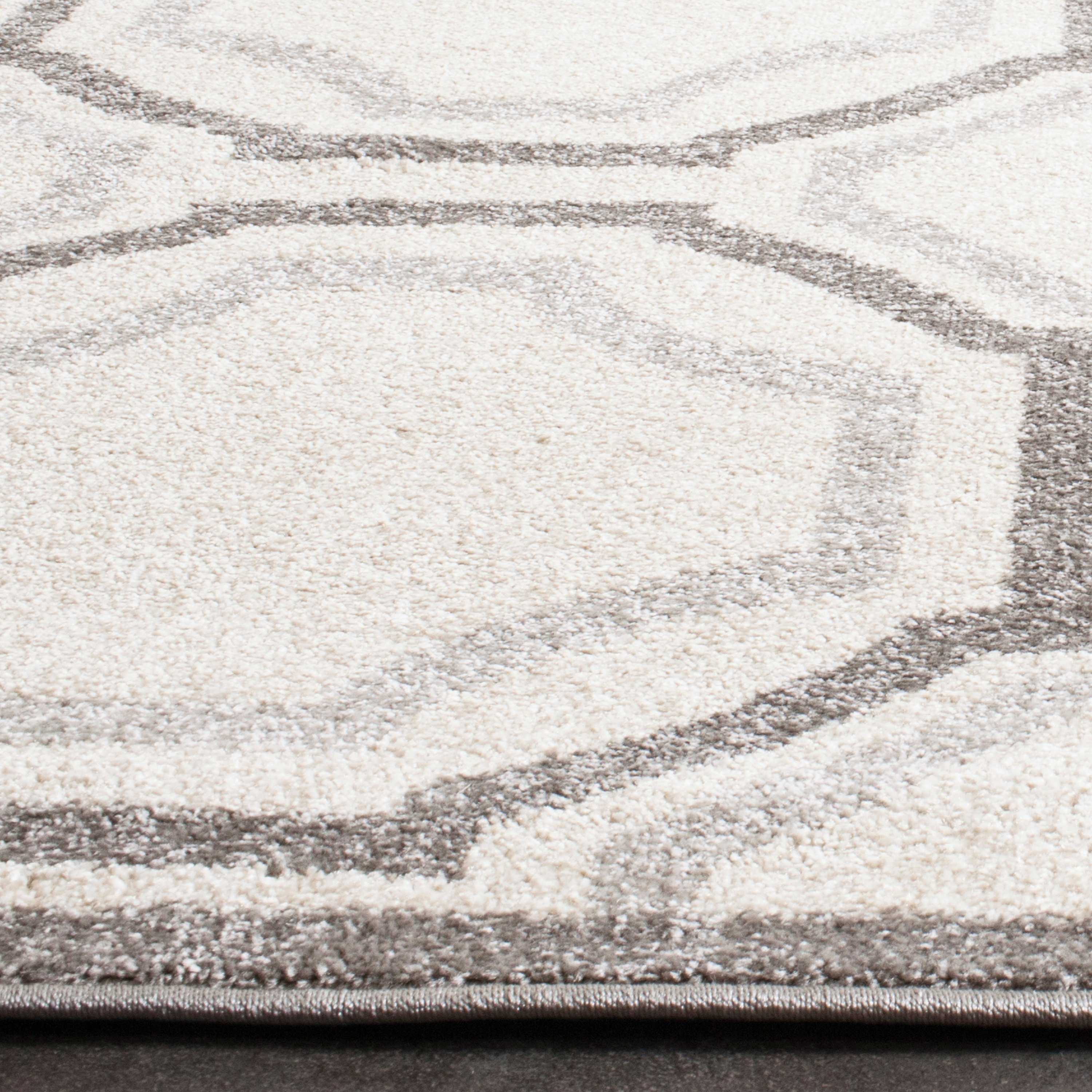 Safavieh Amherst Mosaic 10 x 14 (ft) Loomed Synthetic Ivory/Light Gray Rectangular Indoor Geometric Area rug