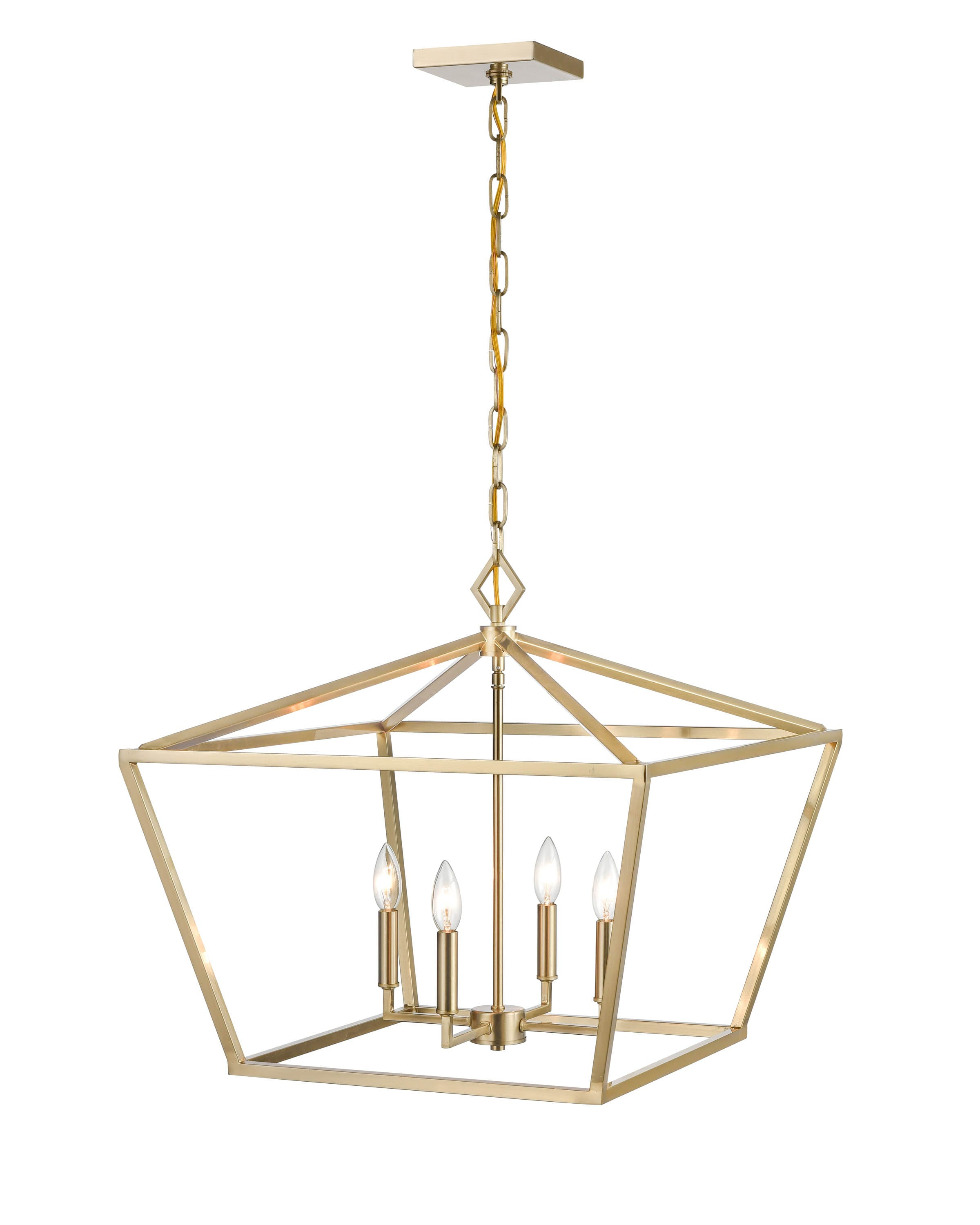 Millennium Lighting 4 - Light Pendant in  Modern Gold