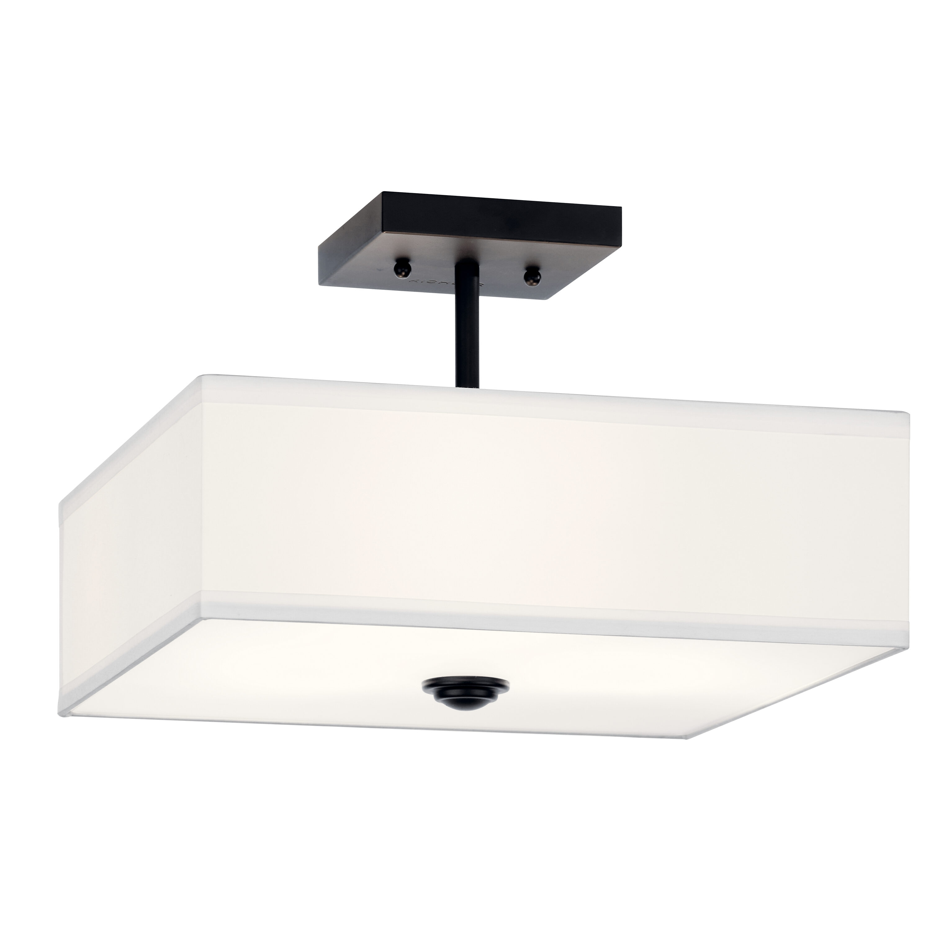 Kichler Lighting Shailene 3 - Light Semi-Flush Mount in  Black