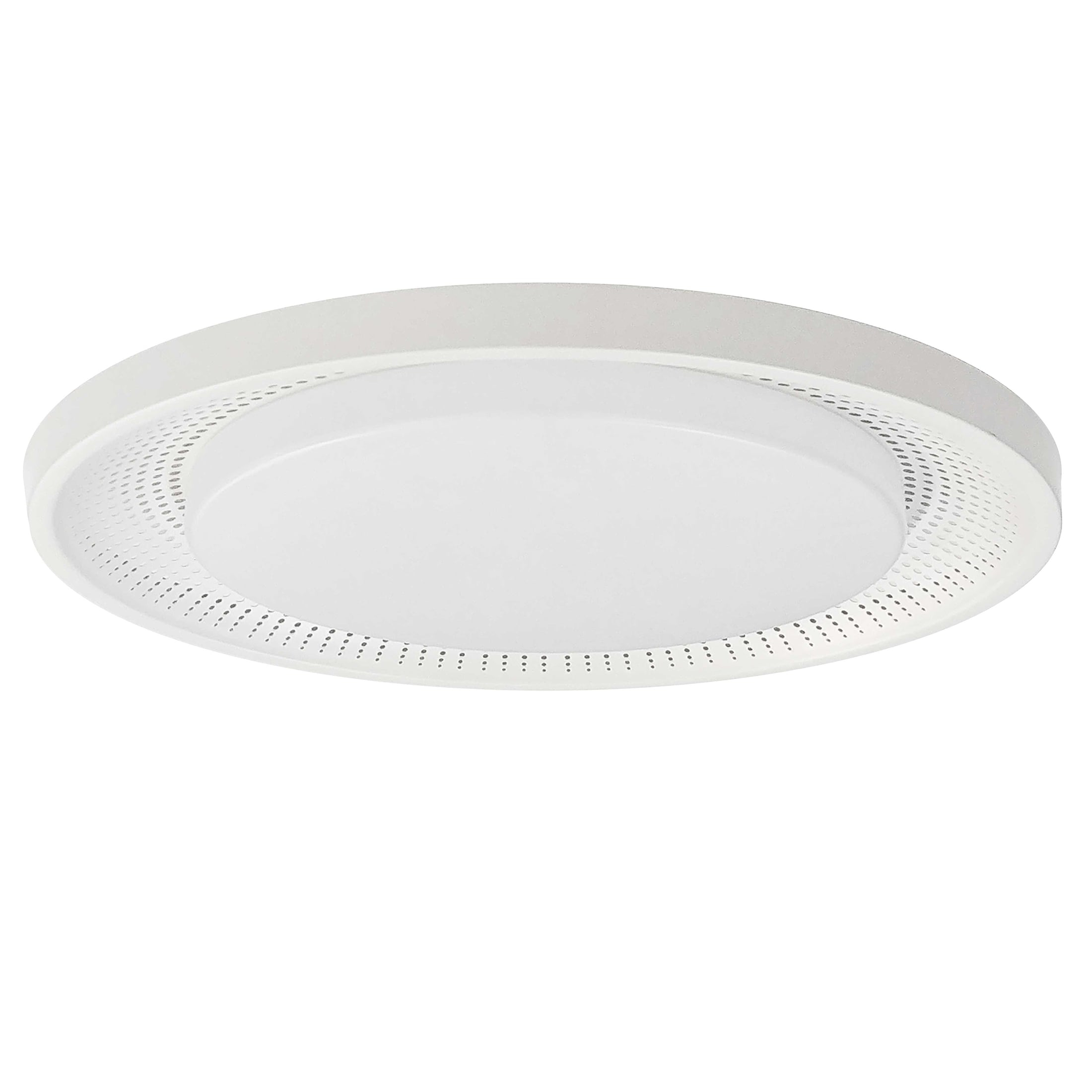 Dainolite Metal Modern 30 Watt Boullier Matte White Flush Mount