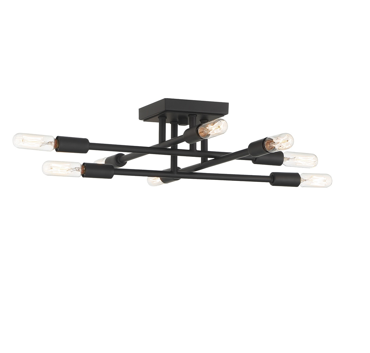 Savoy House Lyrique 8 - Light Semi-Flush Mount in  Matte Black