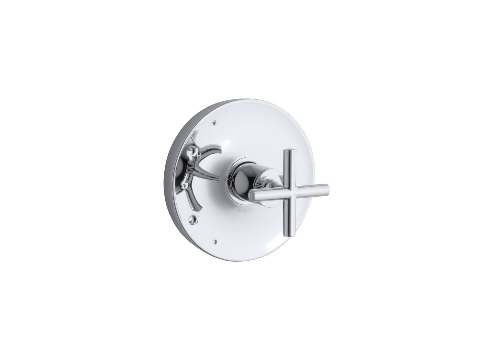 Purist Kohler Rite-Temp Valve Trim with Cross Handle
