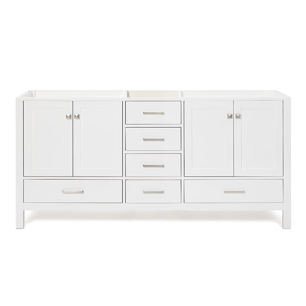 Ariel A073d-Bc Cambridge 72" Double Free Standing Vanity Cabinet Only - White